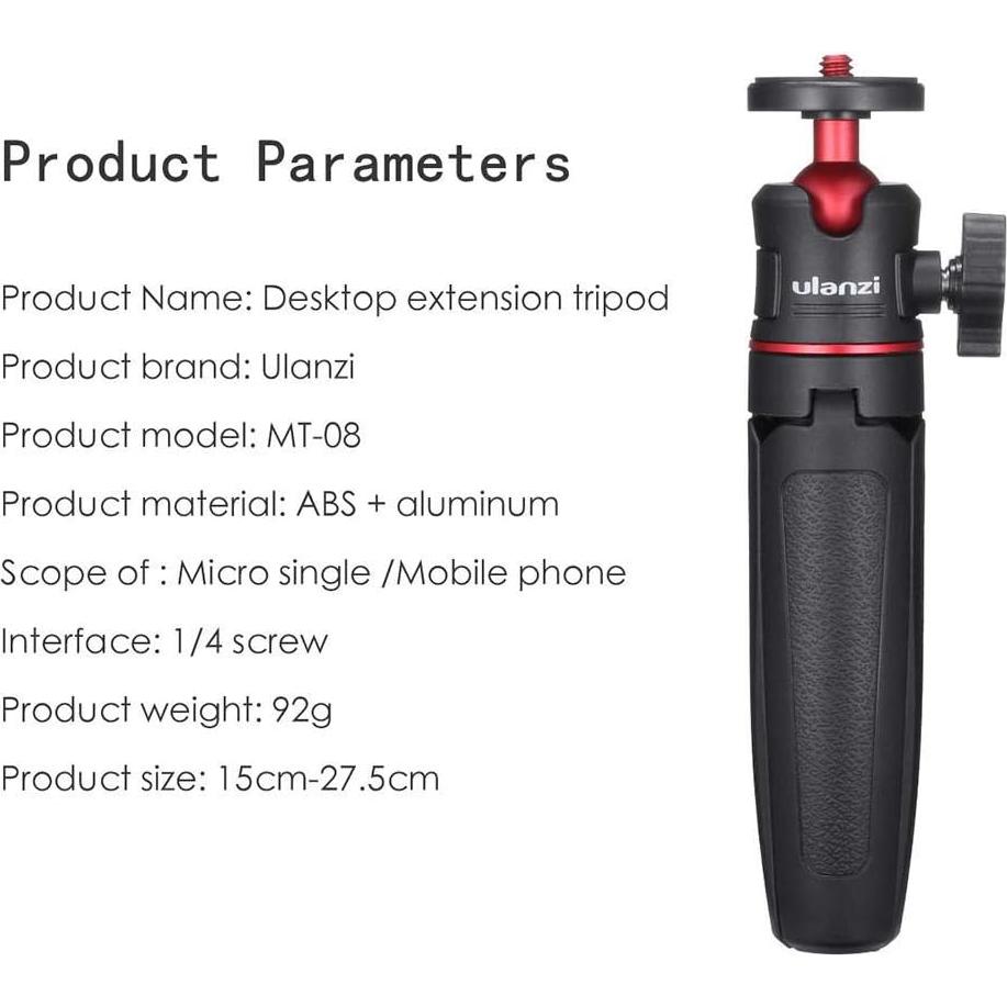 Trípode Mini Ulanzi MT-08 Extensible para Smartphone y Cámara