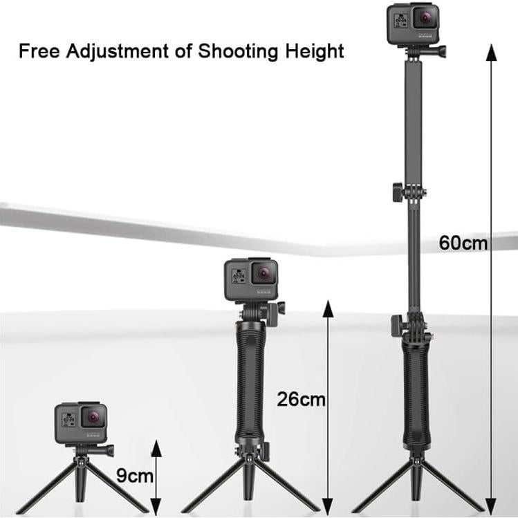 Trípode de Selfie Plegable Reflex TLS-YG73-A para Cámaras de Acción