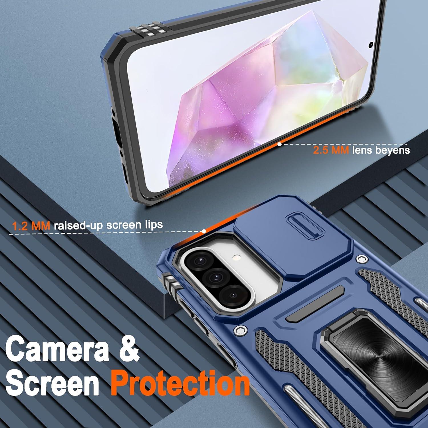 Funda Protectora Atump para Samsung Galaxy A36/A56 - Azul Marino