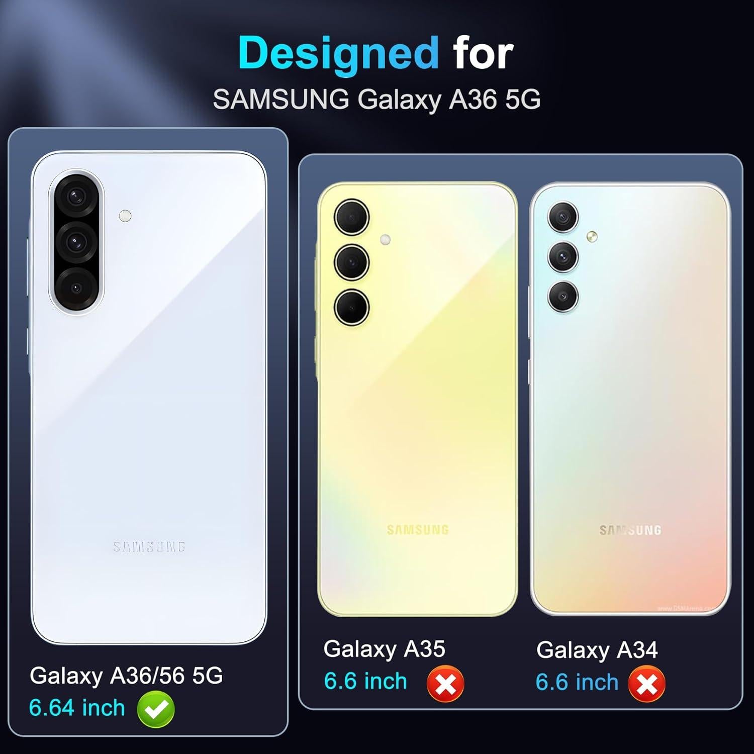 Funda Protectora Atump para Samsung Galaxy A36/A56 - Azul Marino