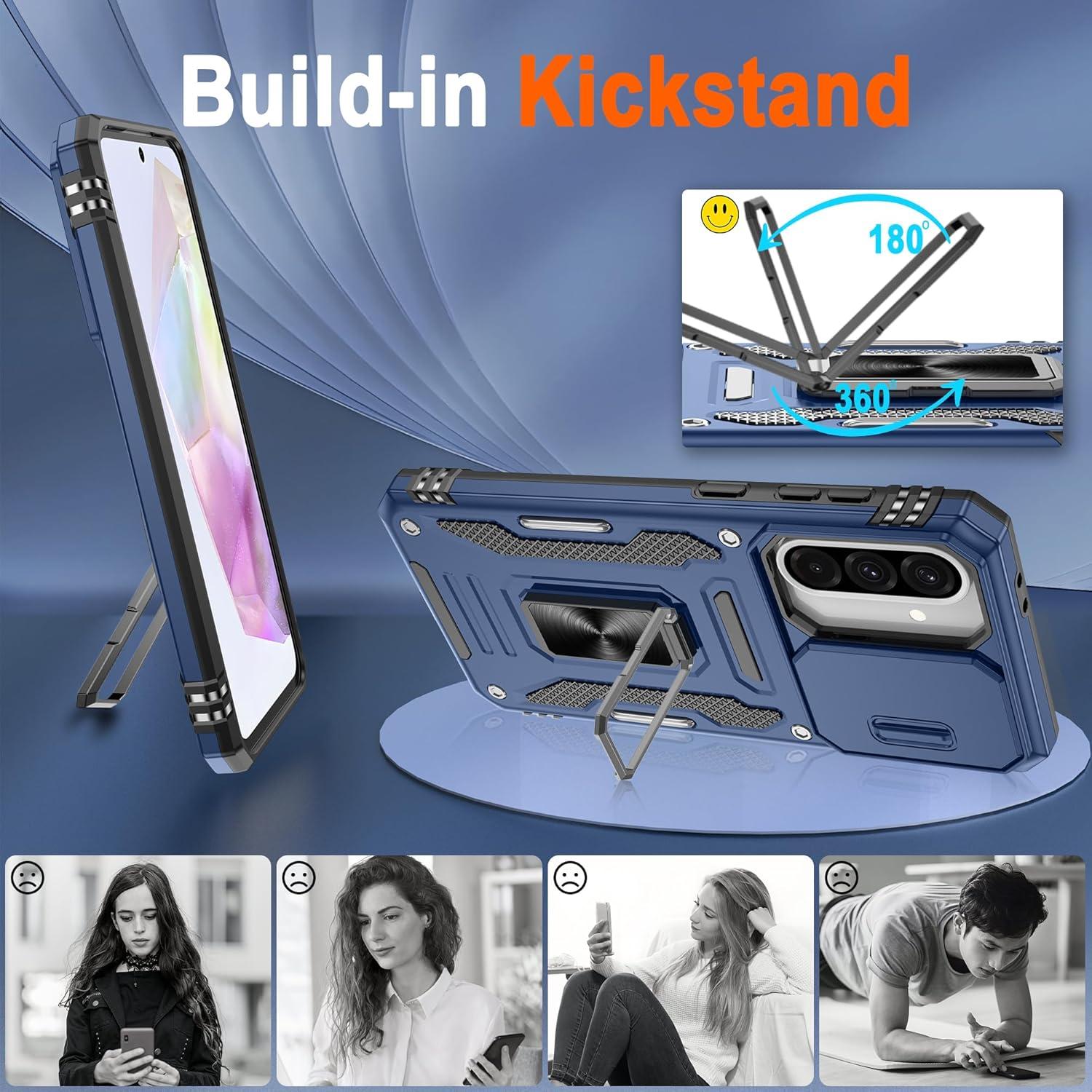 Funda Protectora Atump para Samsung Galaxy A36/A56 - Azul Marino