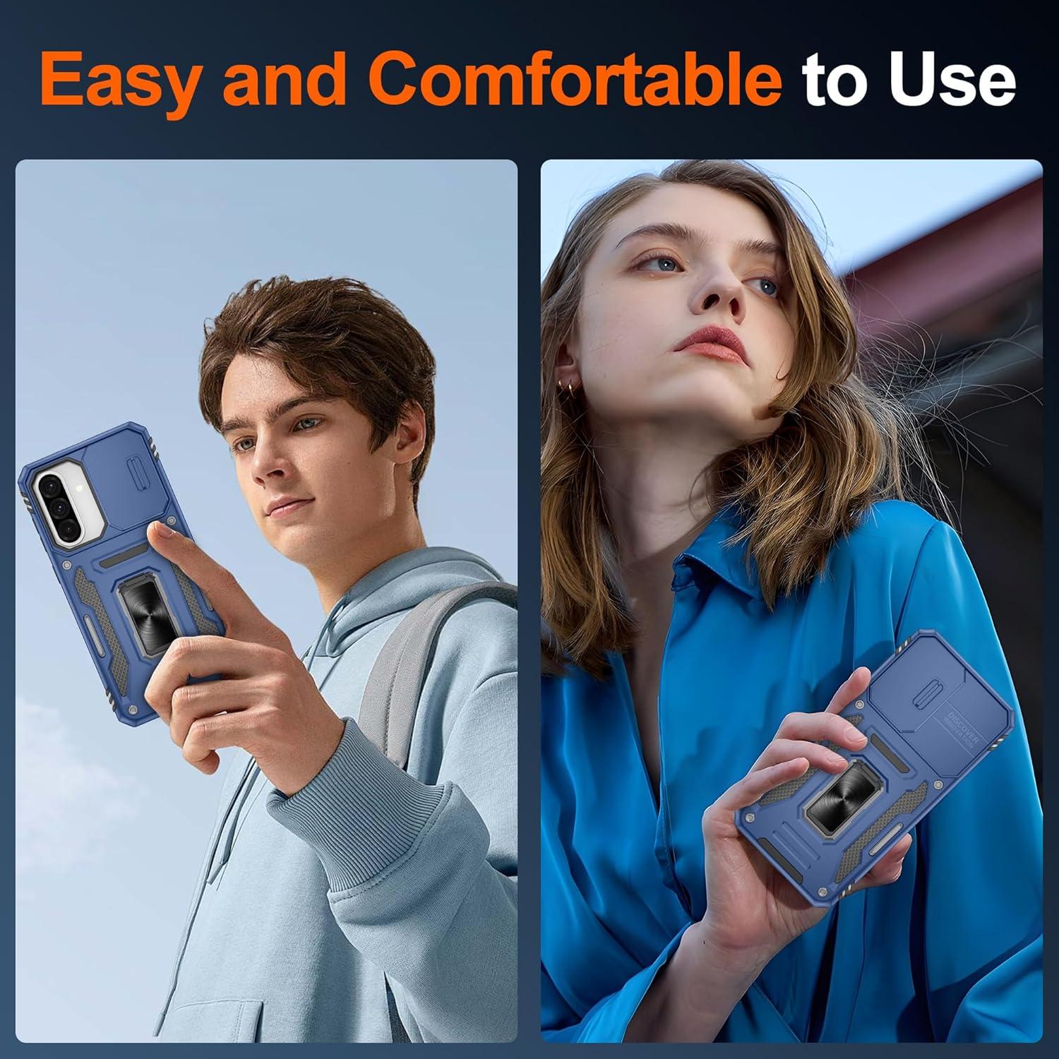 Funda Protectora Atump para Samsung Galaxy A36/A56 - Azul Marino