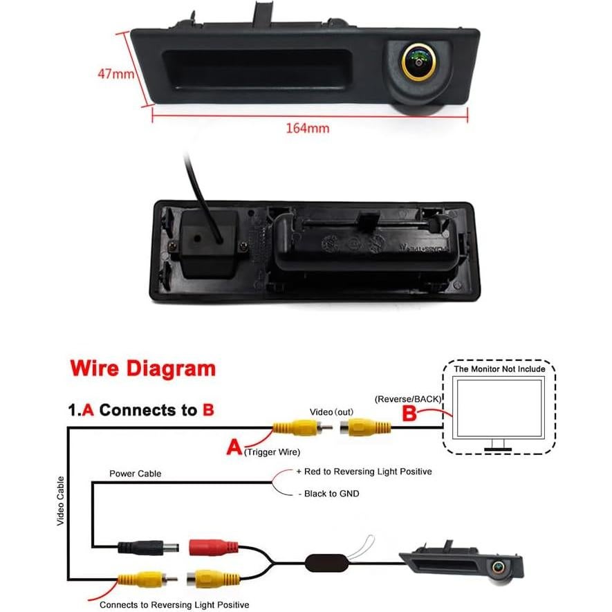 Cámara de Respaldo BMW 3/4/5 Series F07 F10 F11 con Guía Dinámica