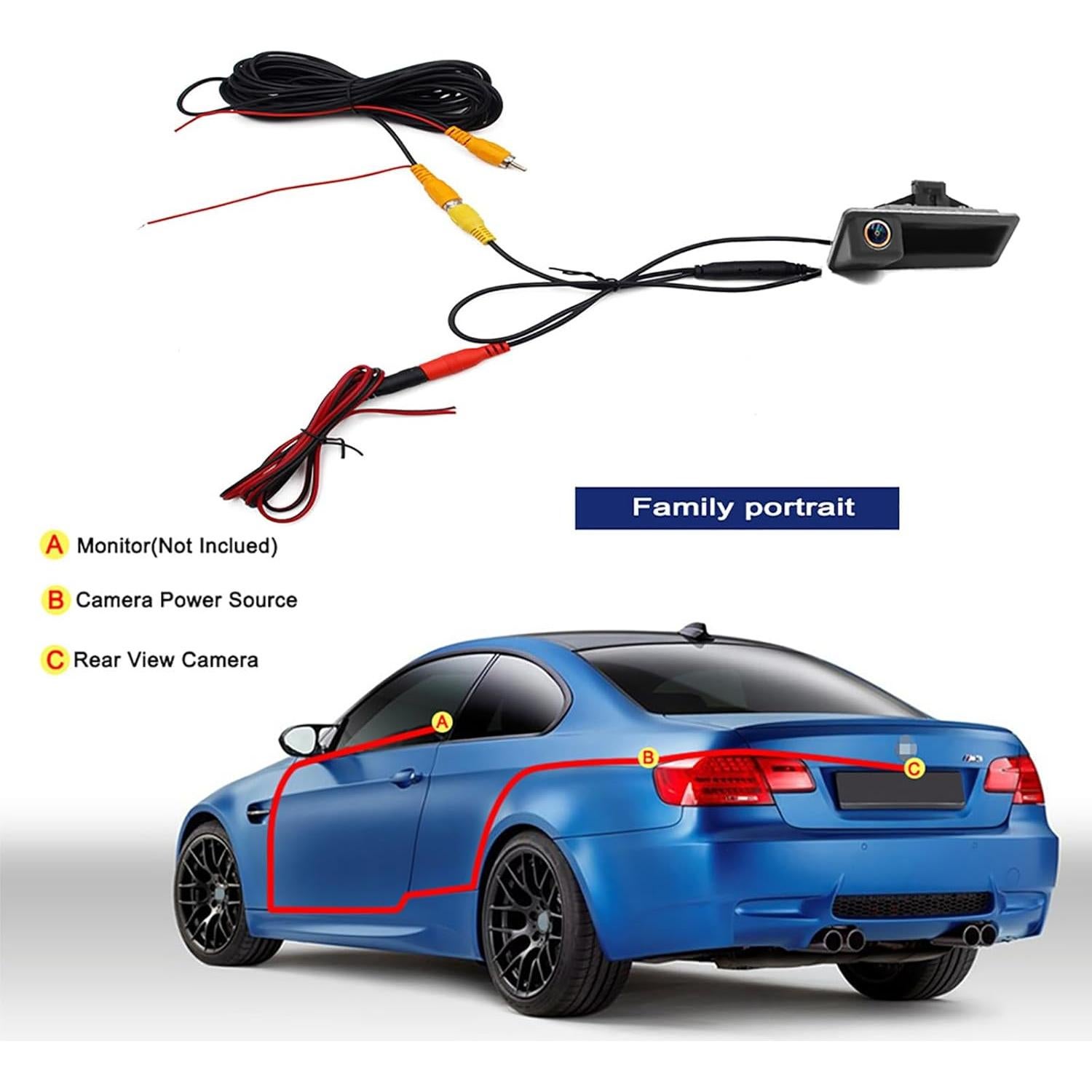 Cámara de Respaldo BMW 3/4/5 Series F07 F10 F11 con Guía Dinámica