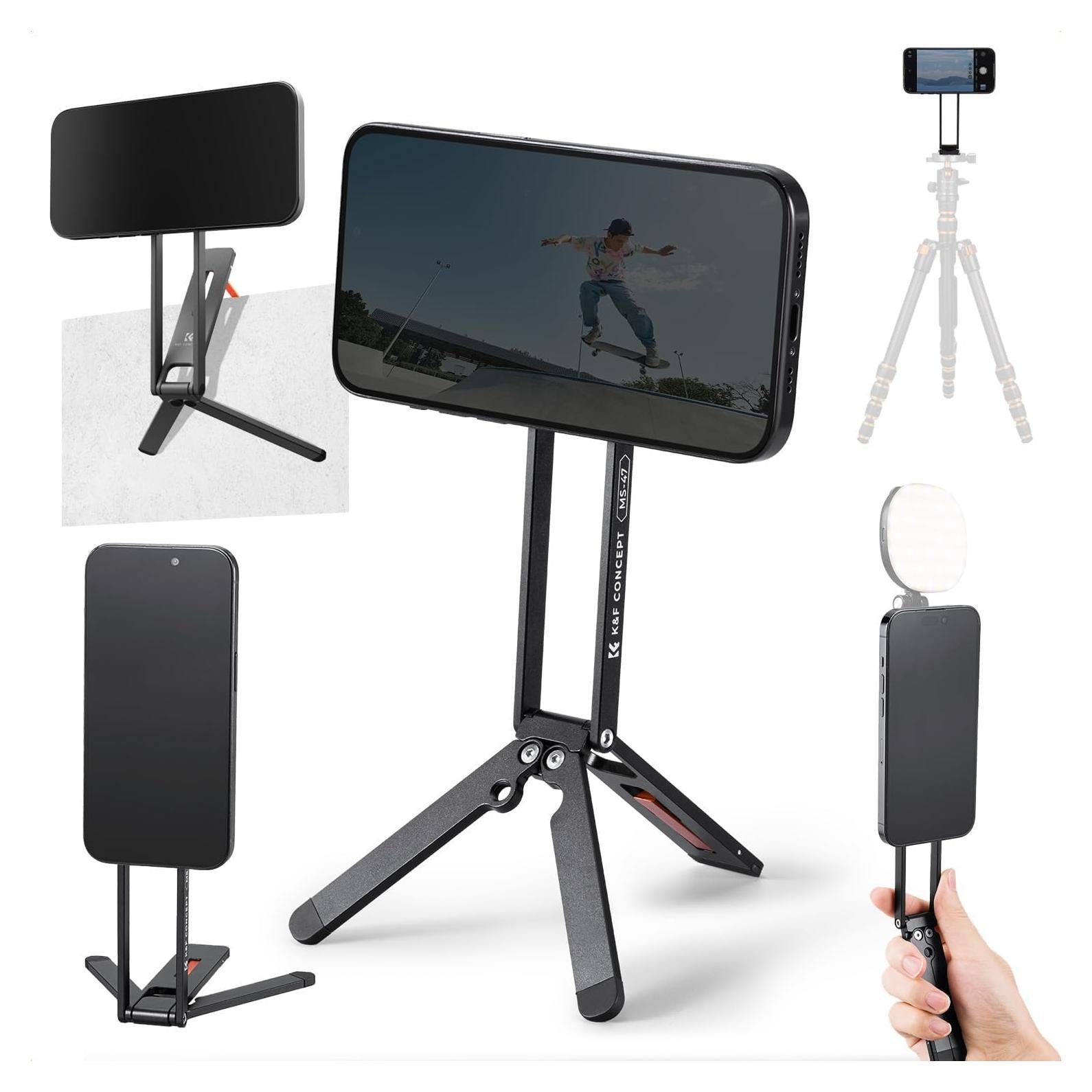 Soporte Magnético K&F Concept para iPhone 12-16, Trípode 97g