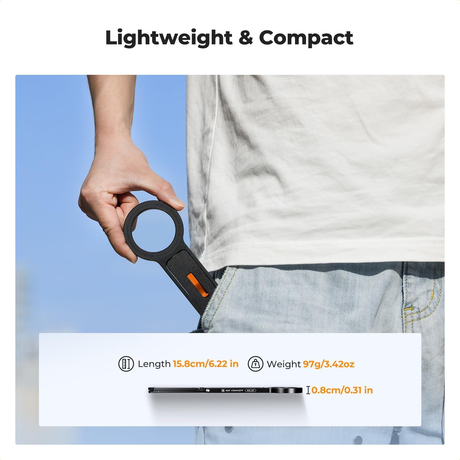 Soporte Magnético K&F Concept para iPhone 12-16, Trípode 97g