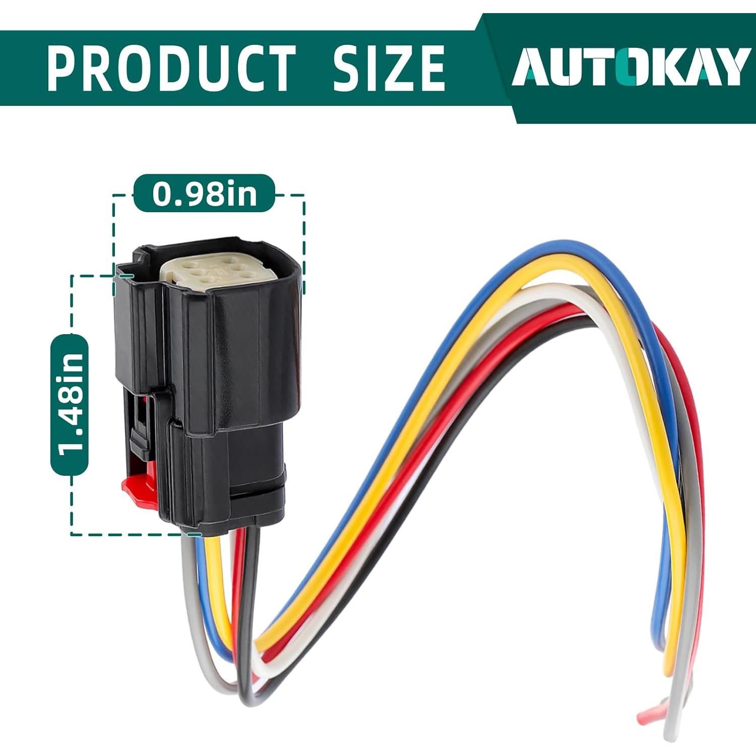 Conector de Cámara de Puerta Trasera AUTOKAY 30cm para Chevrolet y GMC 2014-2015