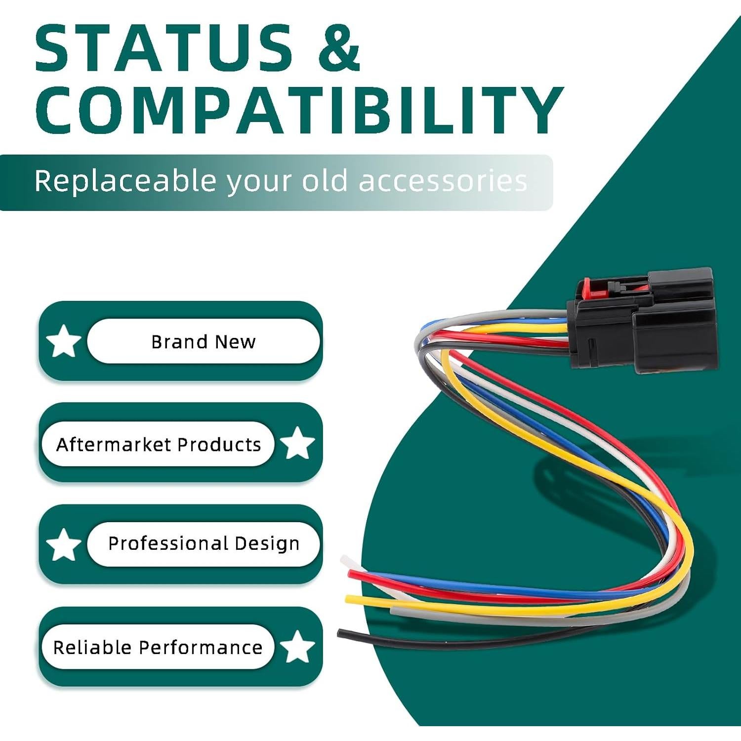 Conector de Cámara de Puerta Trasera AUTOKAY 30cm para Chevrolet y GMC 2014-2015
