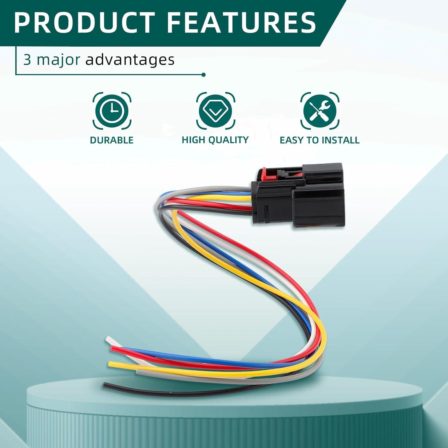 Conector de Cámara de Puerta Trasera AUTOKAY 30cm para Chevrolet y GMC 2014-2015