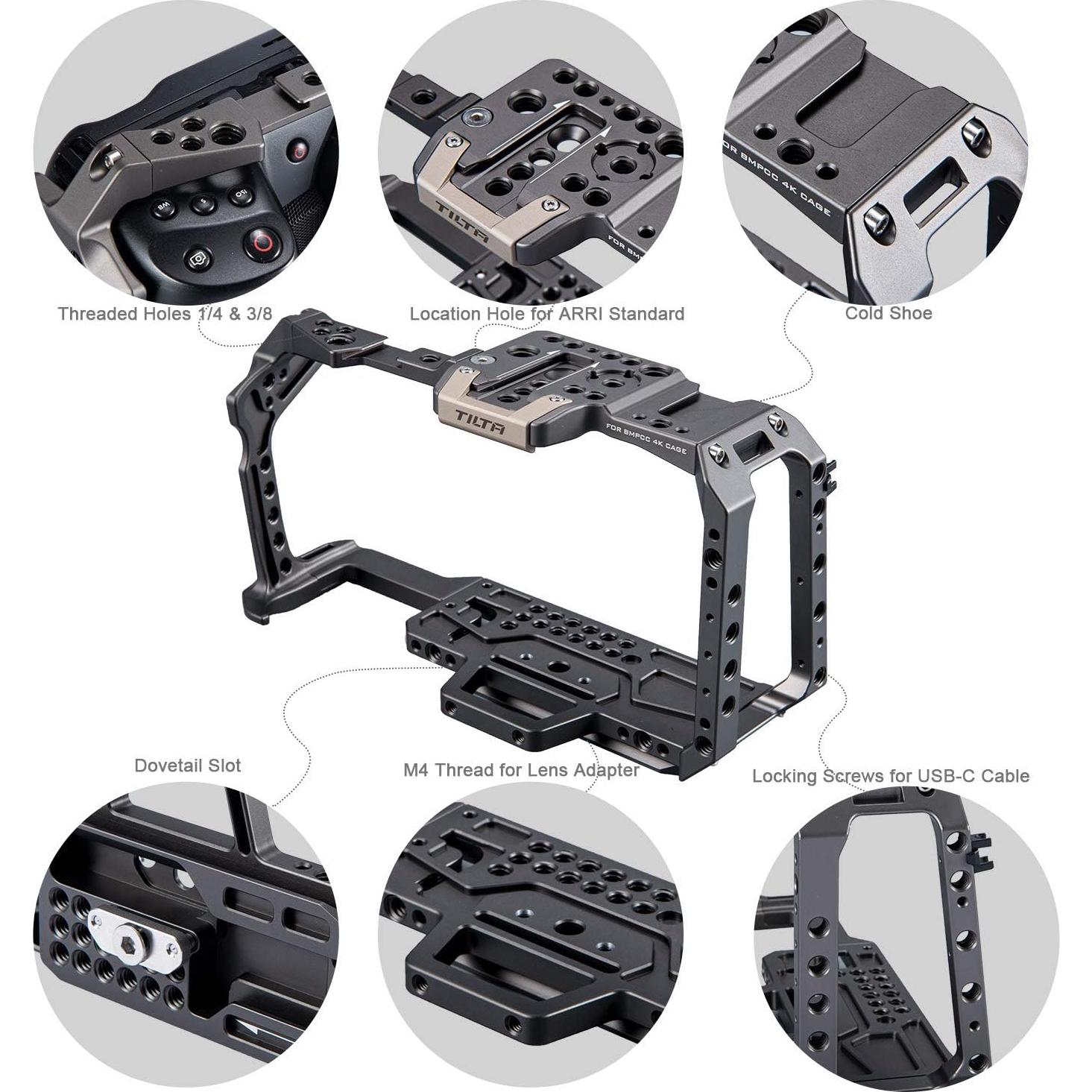 Jaula Completa para Cámara Tilta TA-T01-FCC-G Gris 4K/6K