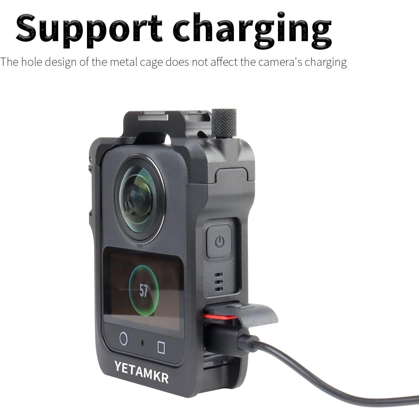 Kit de Protección YETAMKR para DJI Osmo 360 - Jaula de Aluminio