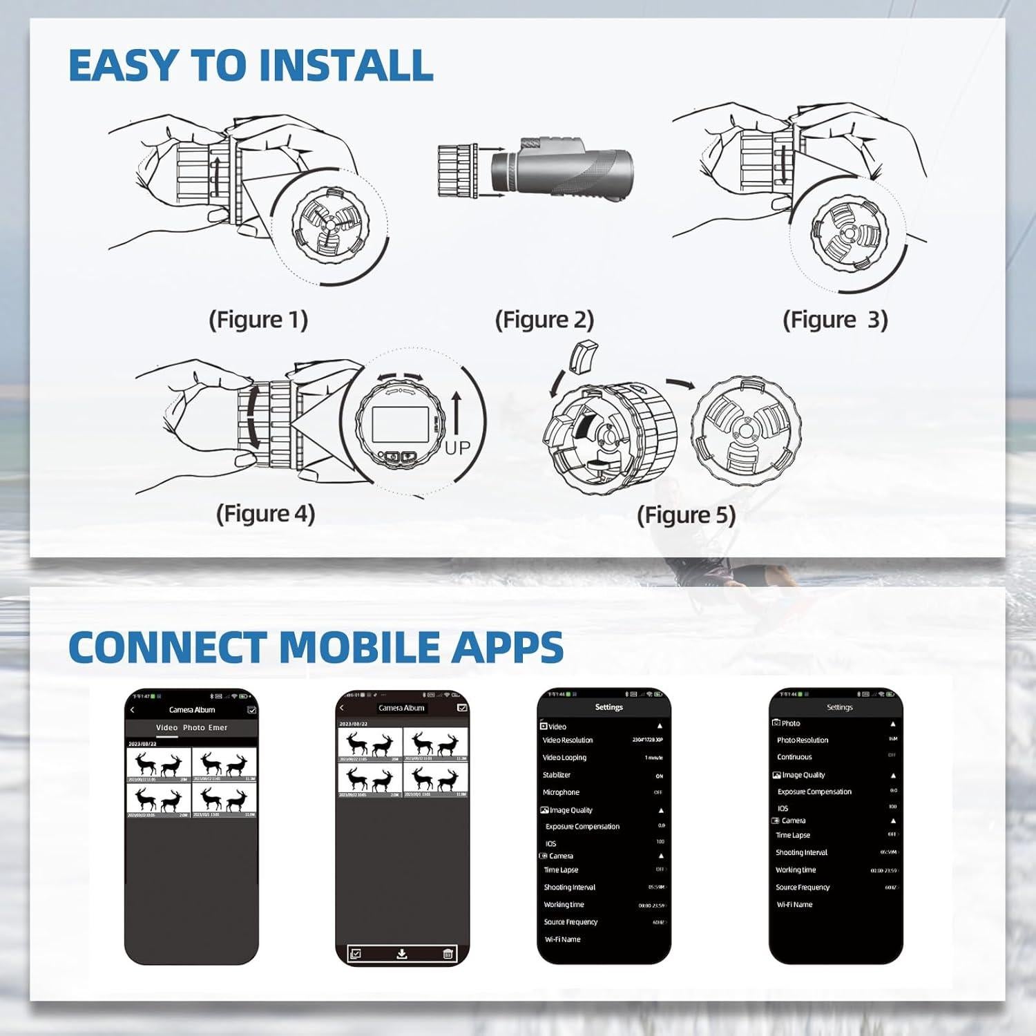 Cámara de Ocular WiFi YWLL SV-EP01 2.5K para Telescopios y Microscopios