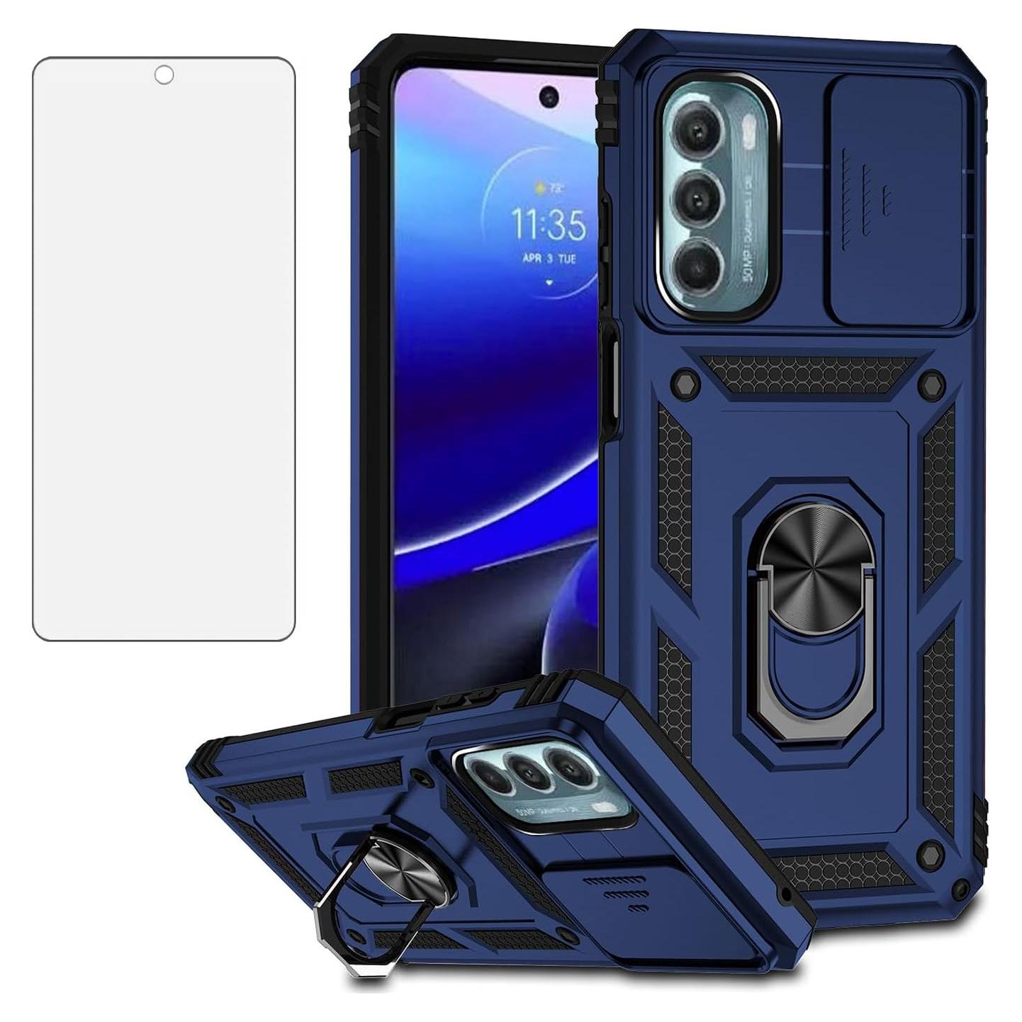 Funda Asuwish para Motorola Moto G Stylus 5G 2022 Azul