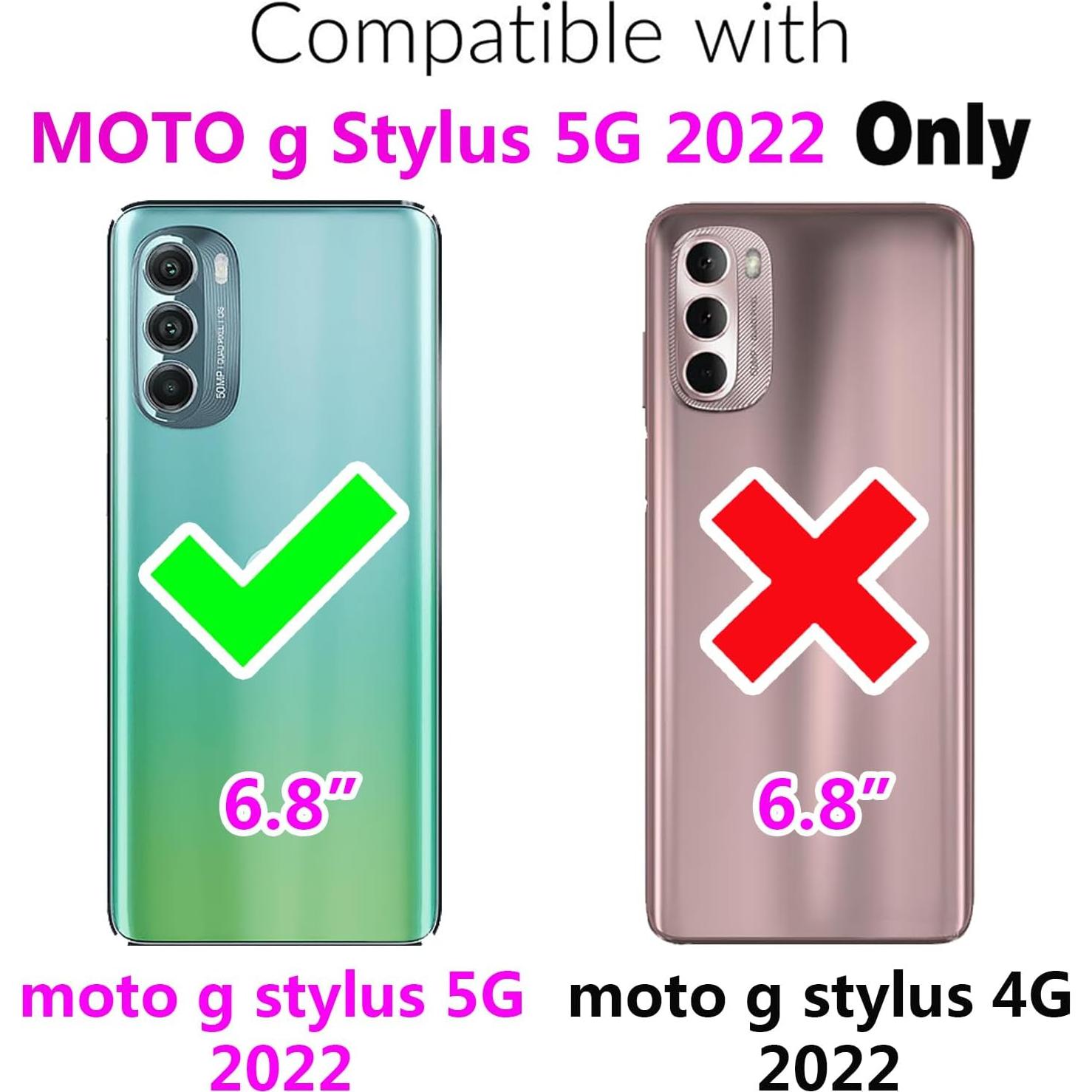 Funda Asuwish para Motorola Moto G Stylus 5G 2022 Azul