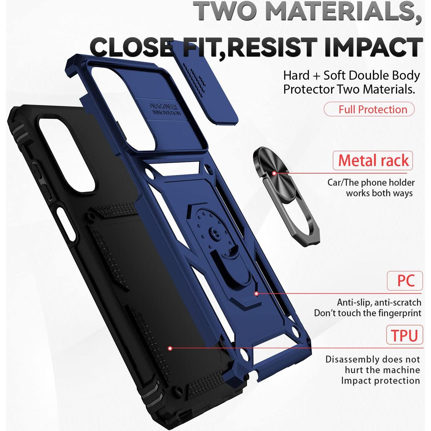 Funda Asuwish para Motorola Moto G Stylus 5G 2022 Azul