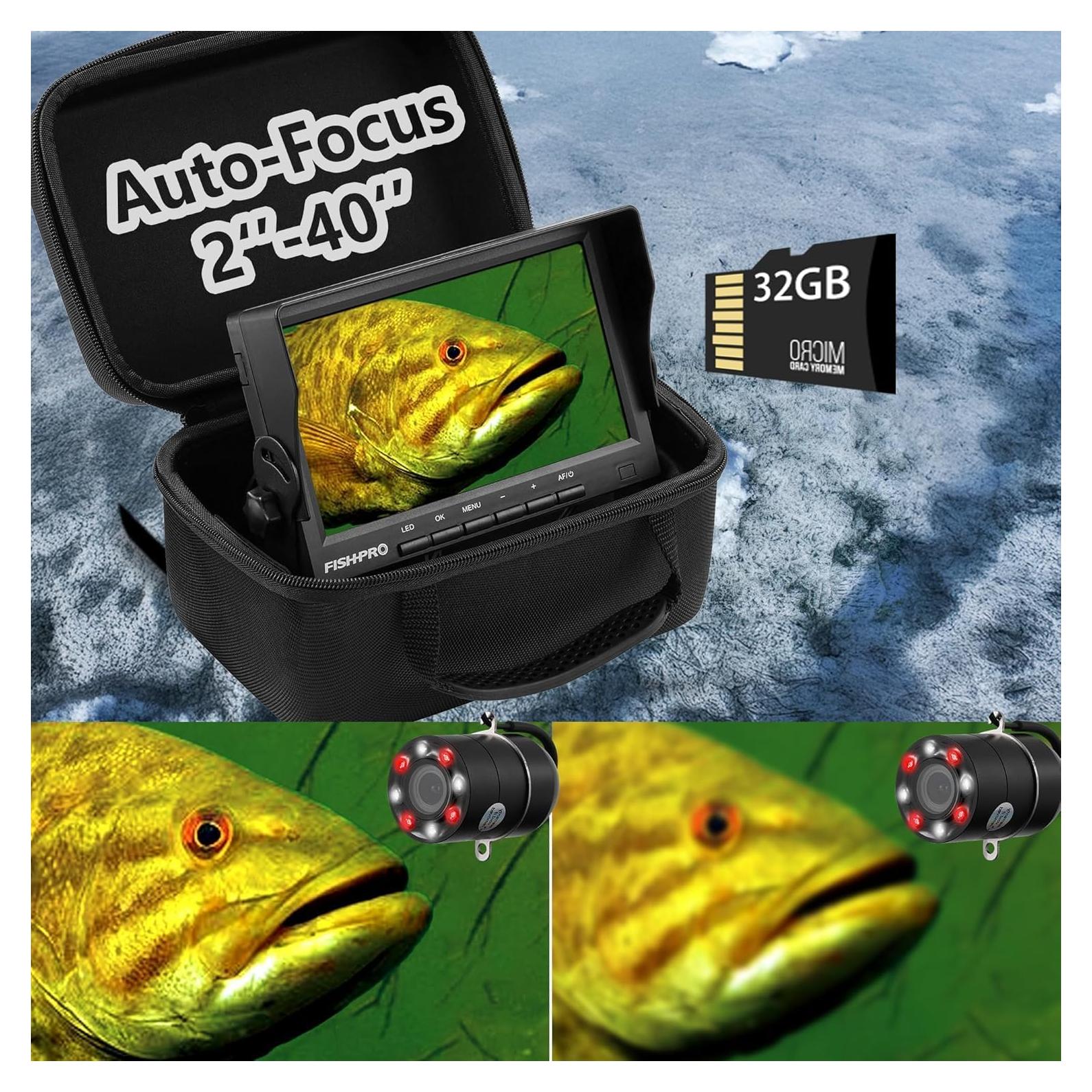 Cámara de Pesca Submarina FishPRO 7" Autofoco 1200TVL 15m