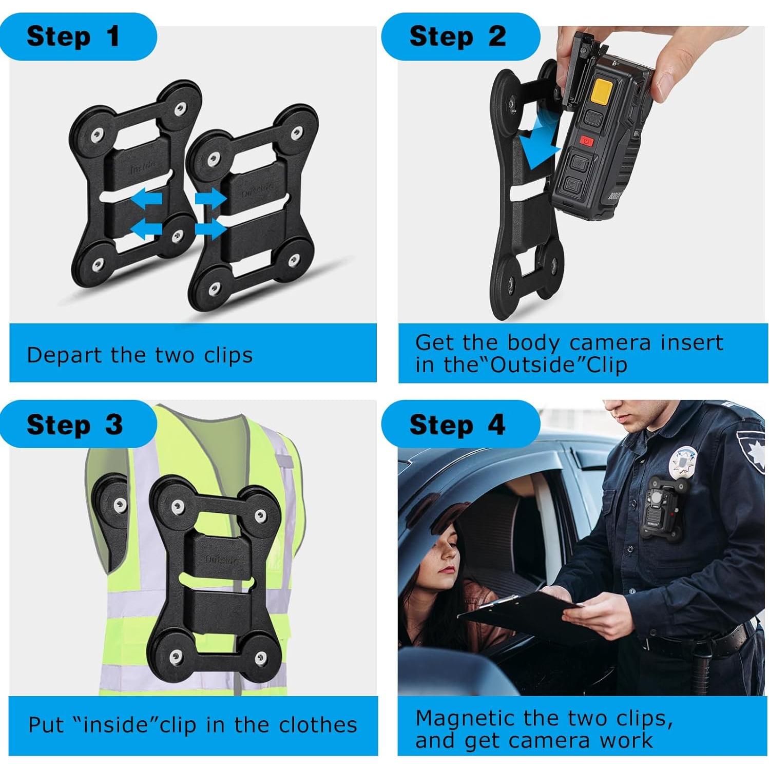 Soporte Magnético BOBLOV para Cámara Corporal Universal