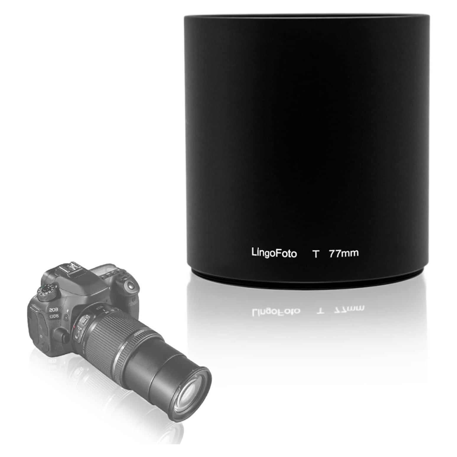 Tapa de lente de metal LINGO 77mm para cámara réflex