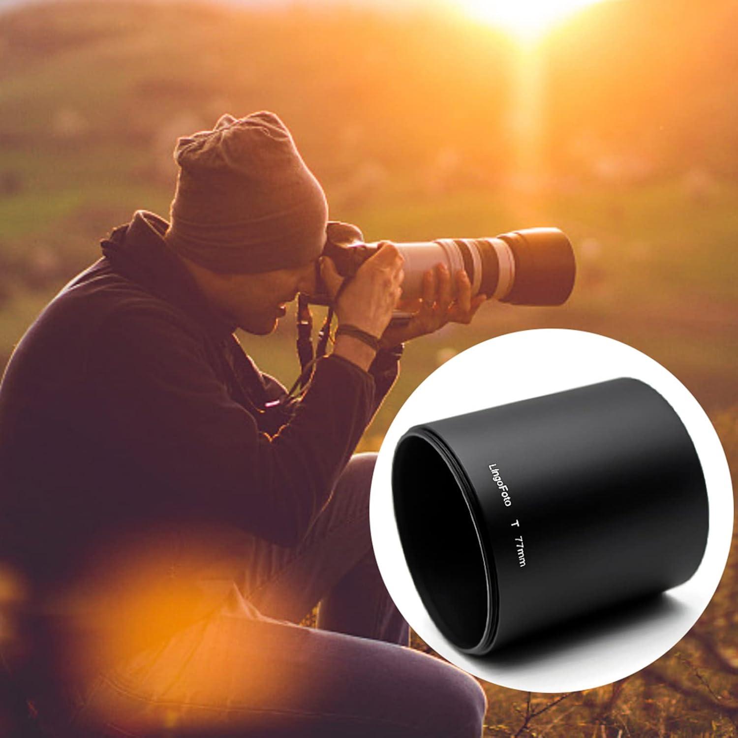 Tapa de lente de metal LINGO 77mm para cámara réflex