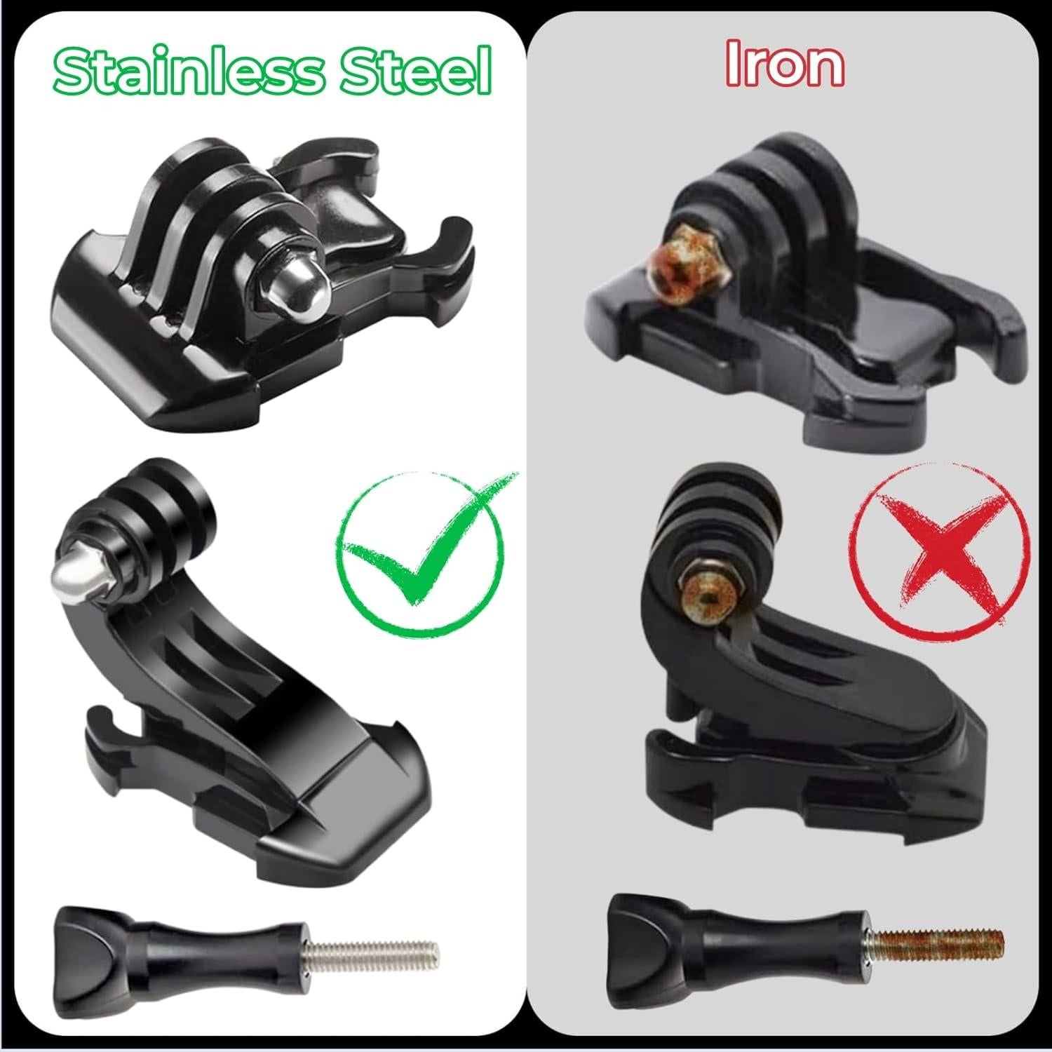 Kit de Montaje Rápido para Cámara de Acción KUANVE - 5 Pcs