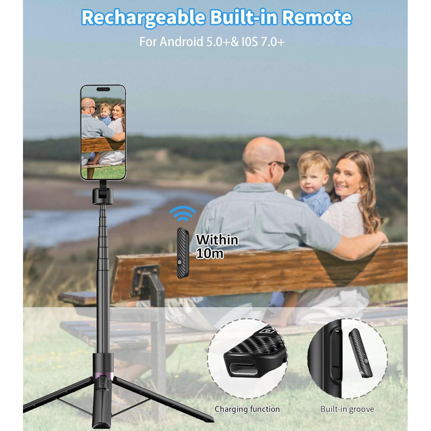 Trípode Magnético para iPhone Umaakyat CX609 68cm Plegable