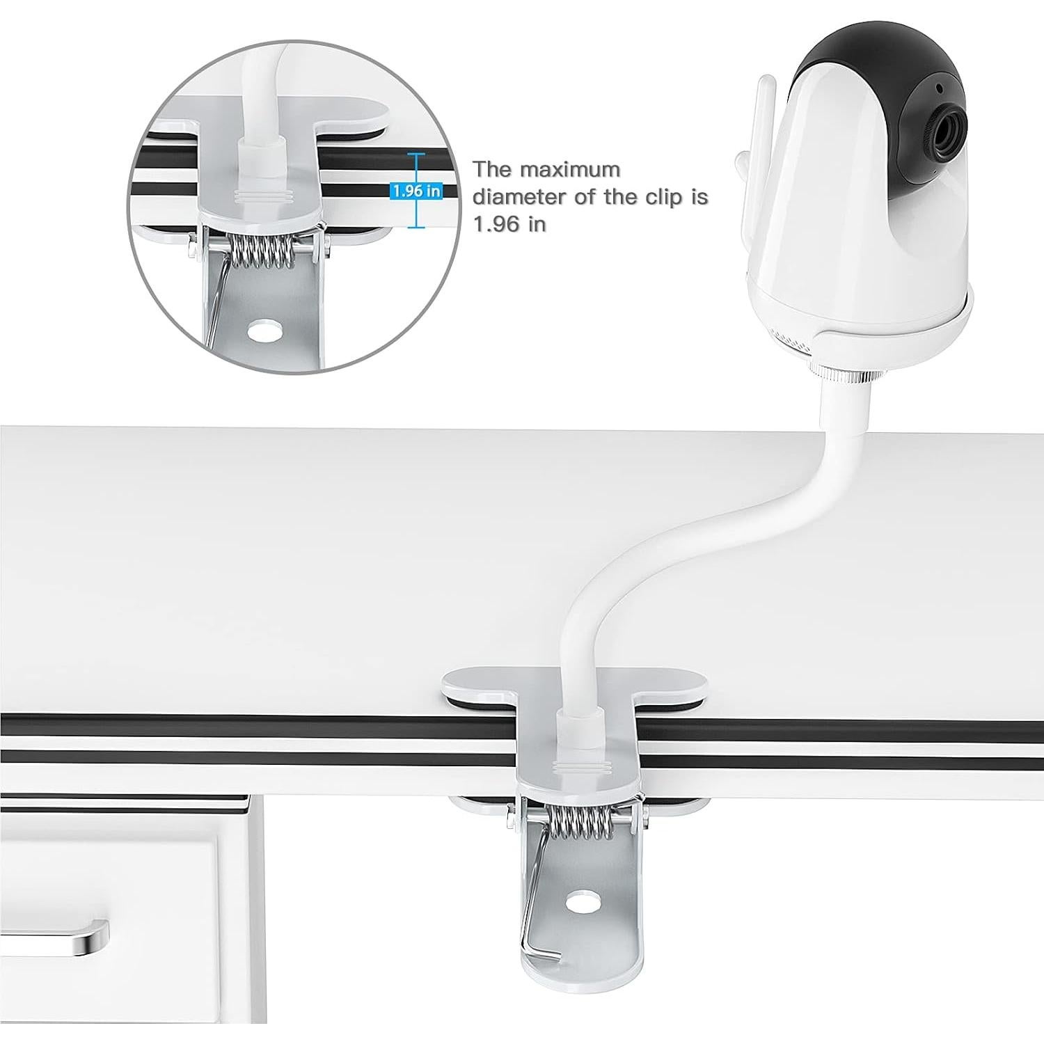 Soporte Flexible para Monitor de Bebé VAVA y HIPP - Sin Perforaciones