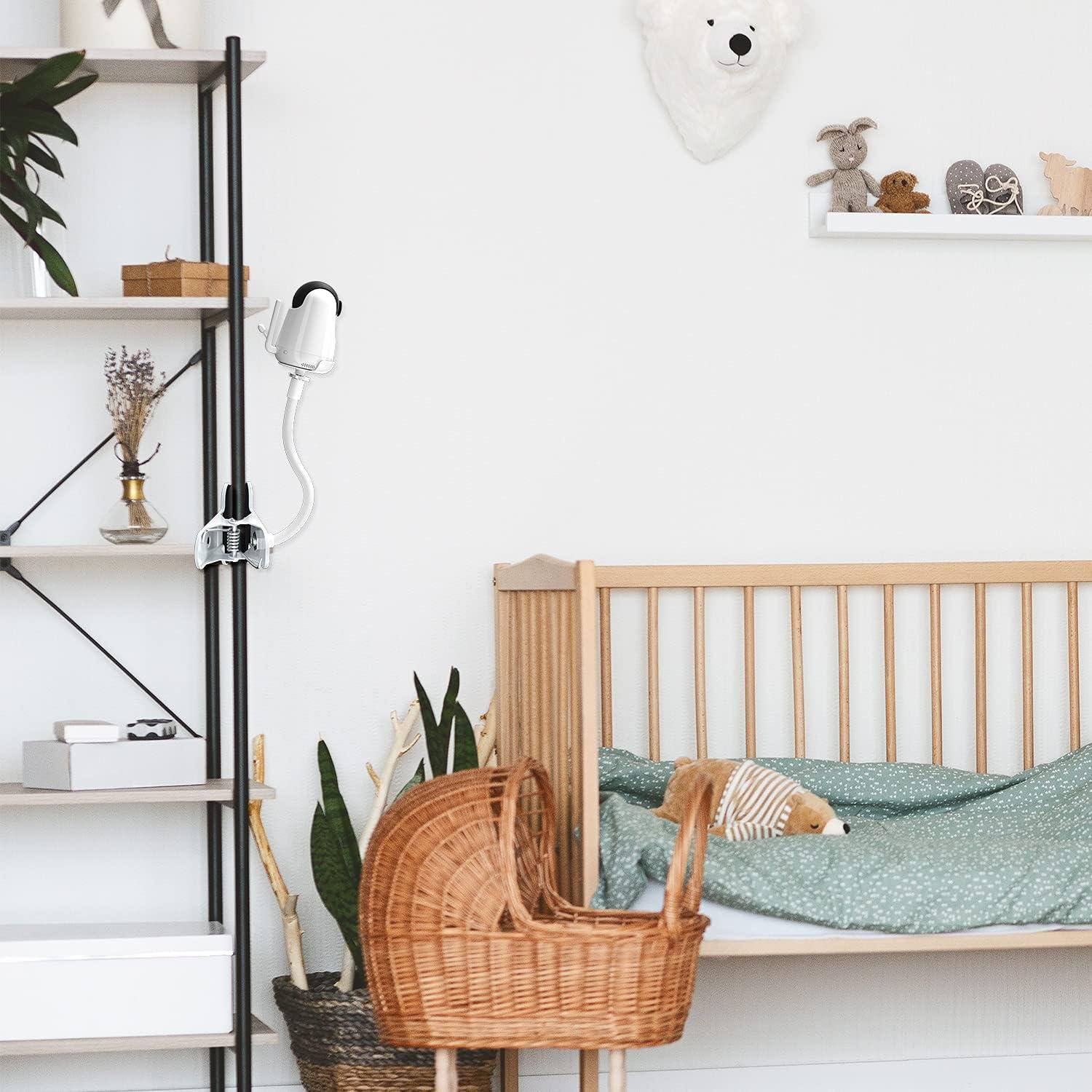 Soporte Flexible para Monitor de Bebé VAVA y HIPP - Sin Perforaciones