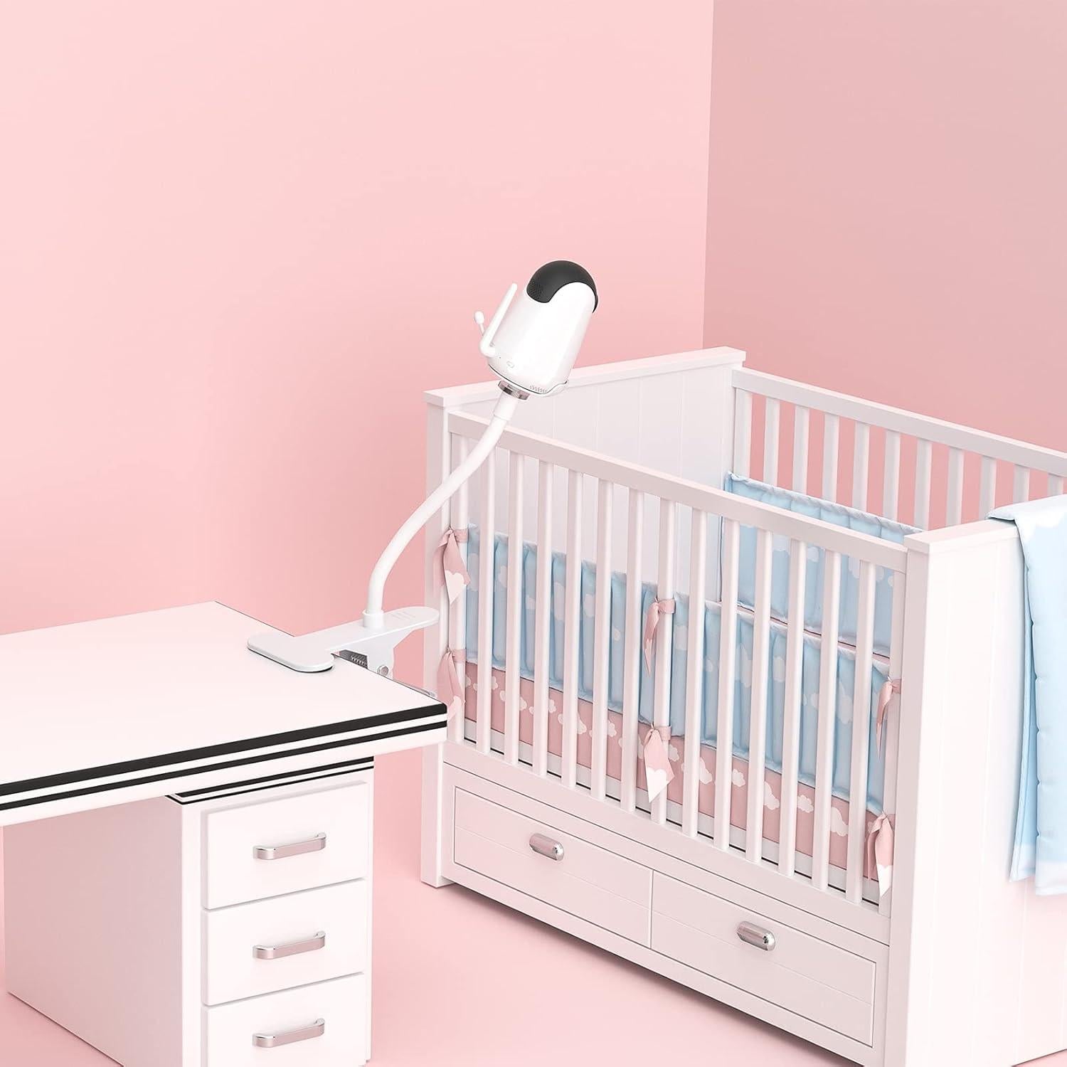 Soporte Flexible para Monitor de Bebé VAVA y HIPP - Sin Perforaciones