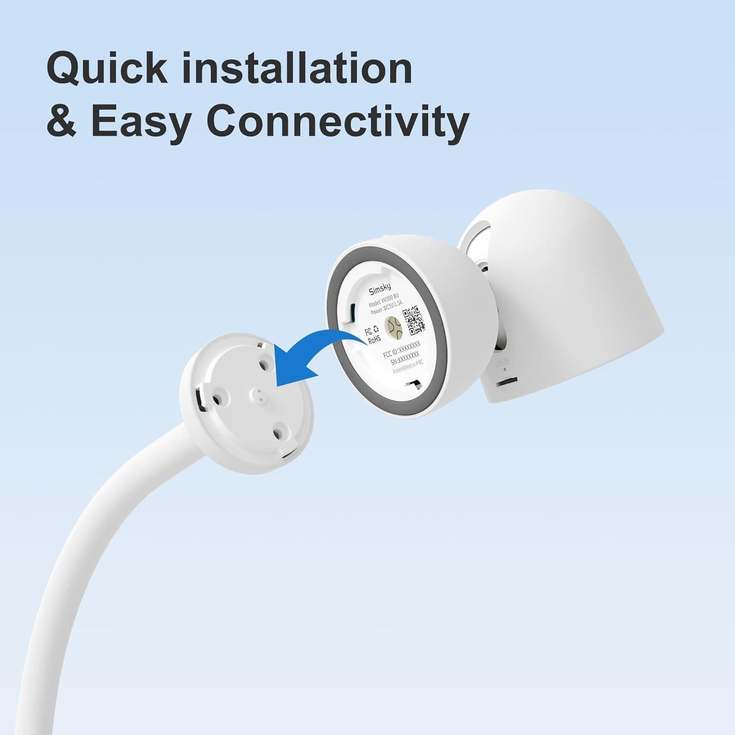 Soporte de Piso para Monitor de Bebé Simsky YAB105 Ajustable