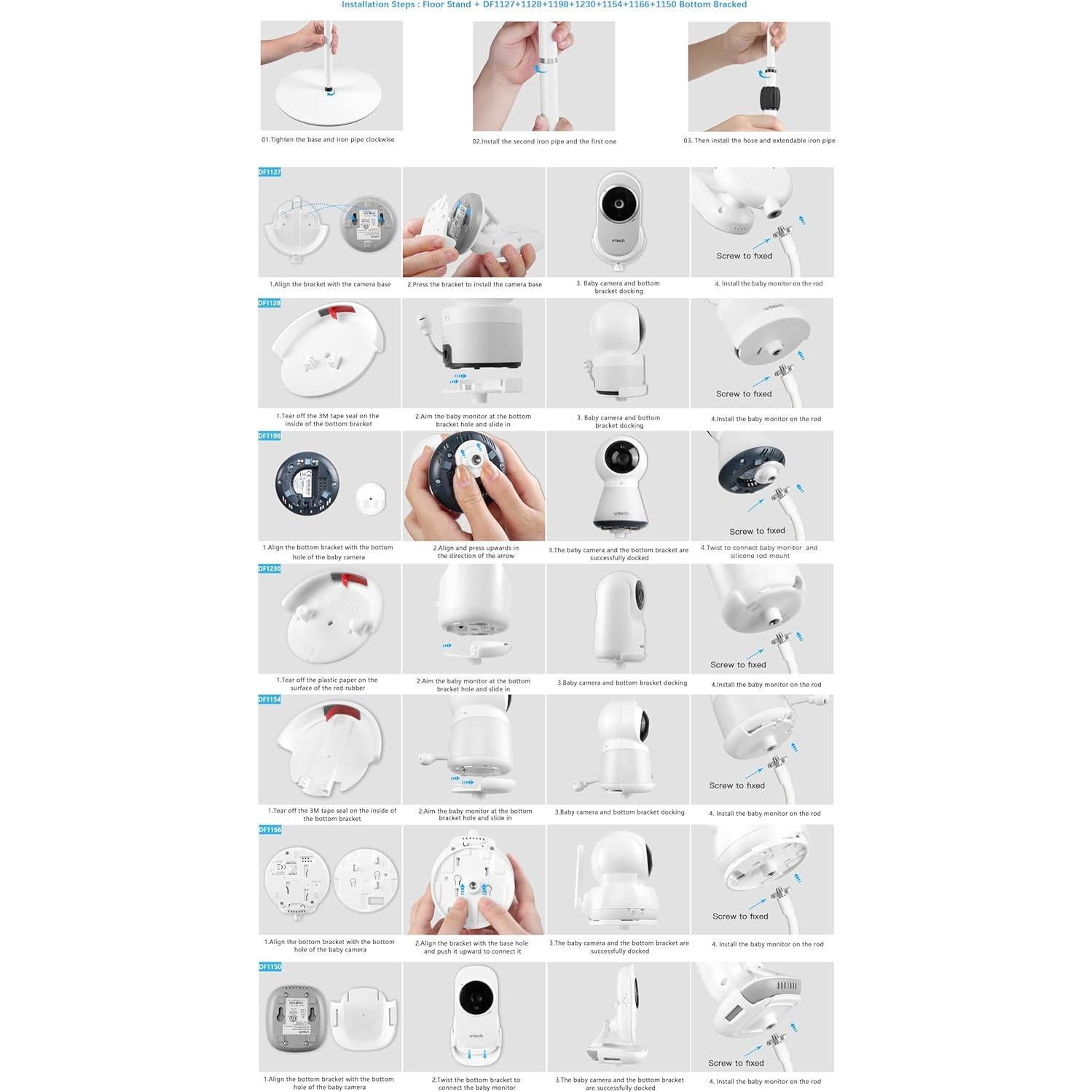 Soporte de Piso HOLACA para Monitor de Bebés 36/70"