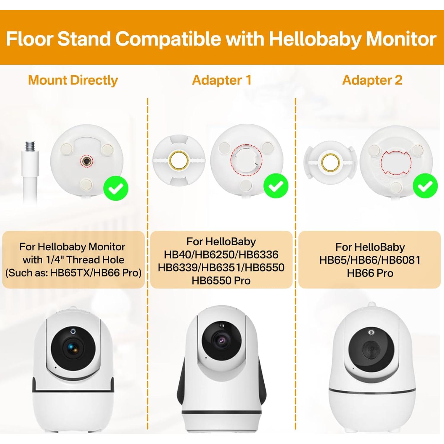 Soporte de Piso Ajustable para Monitor de Bebé Yususipa HB6550