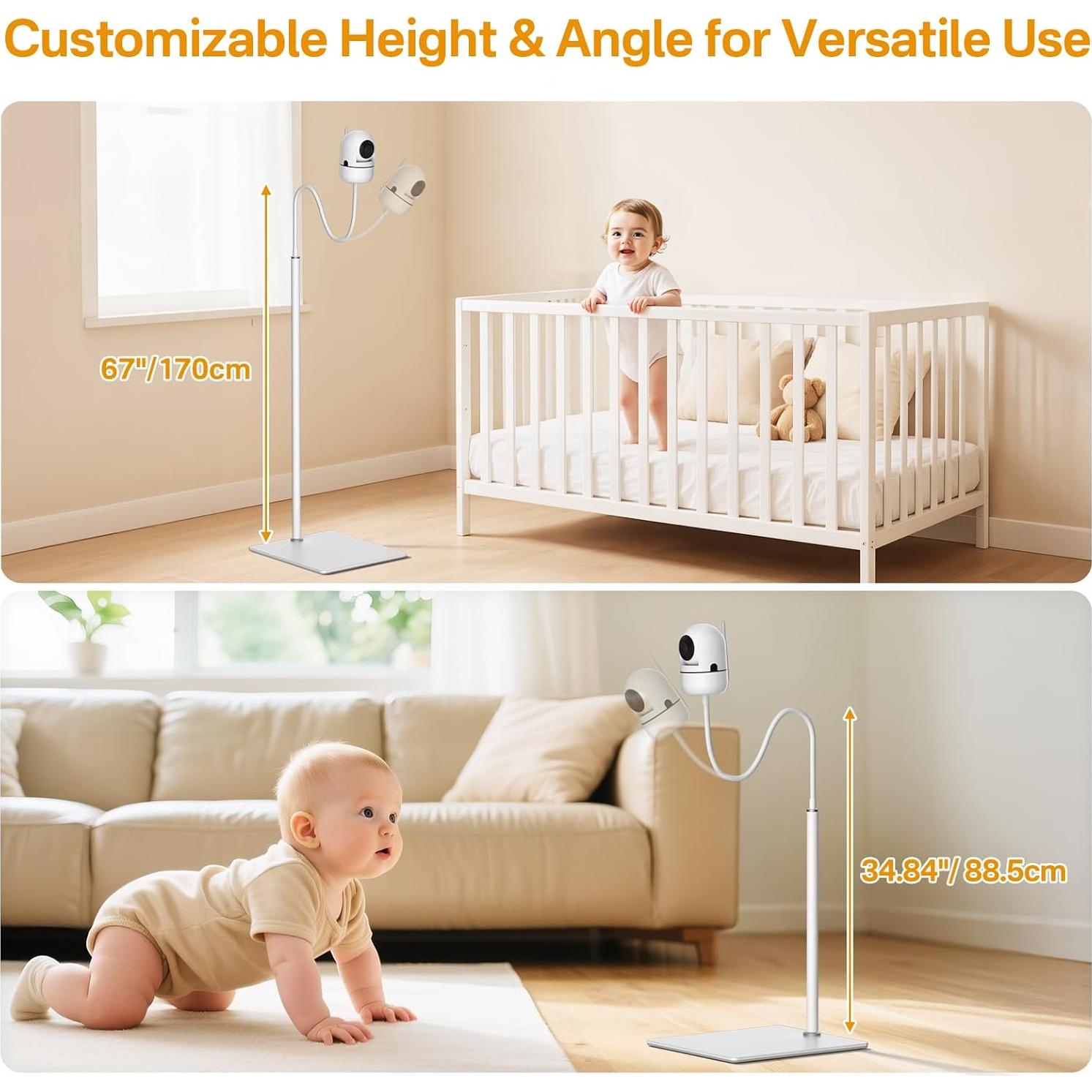 Soporte de Piso Ajustable para Monitor de Bebé Yususipa HB6550