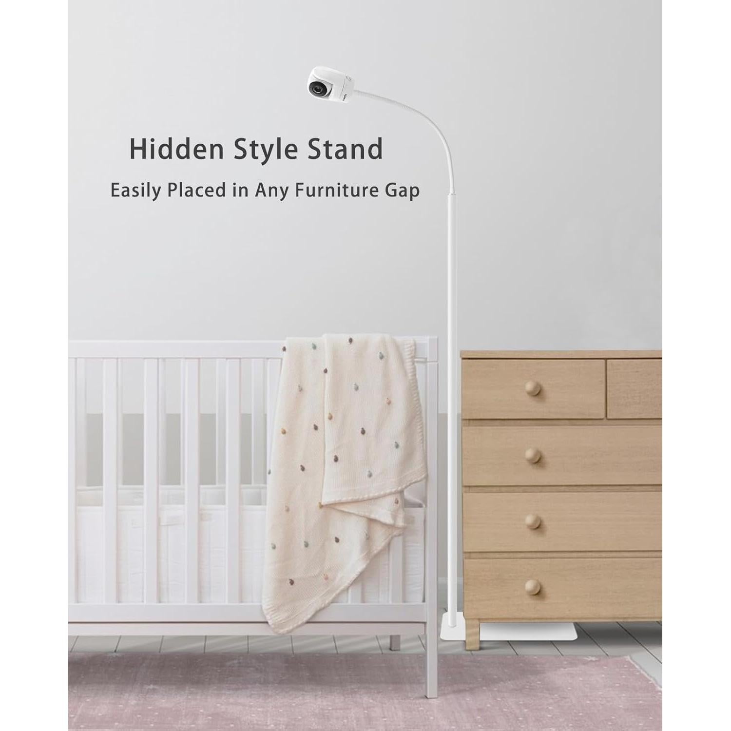 Soporte de Monitor para Bebé VIKOBESS 67" Ajustable Blanco