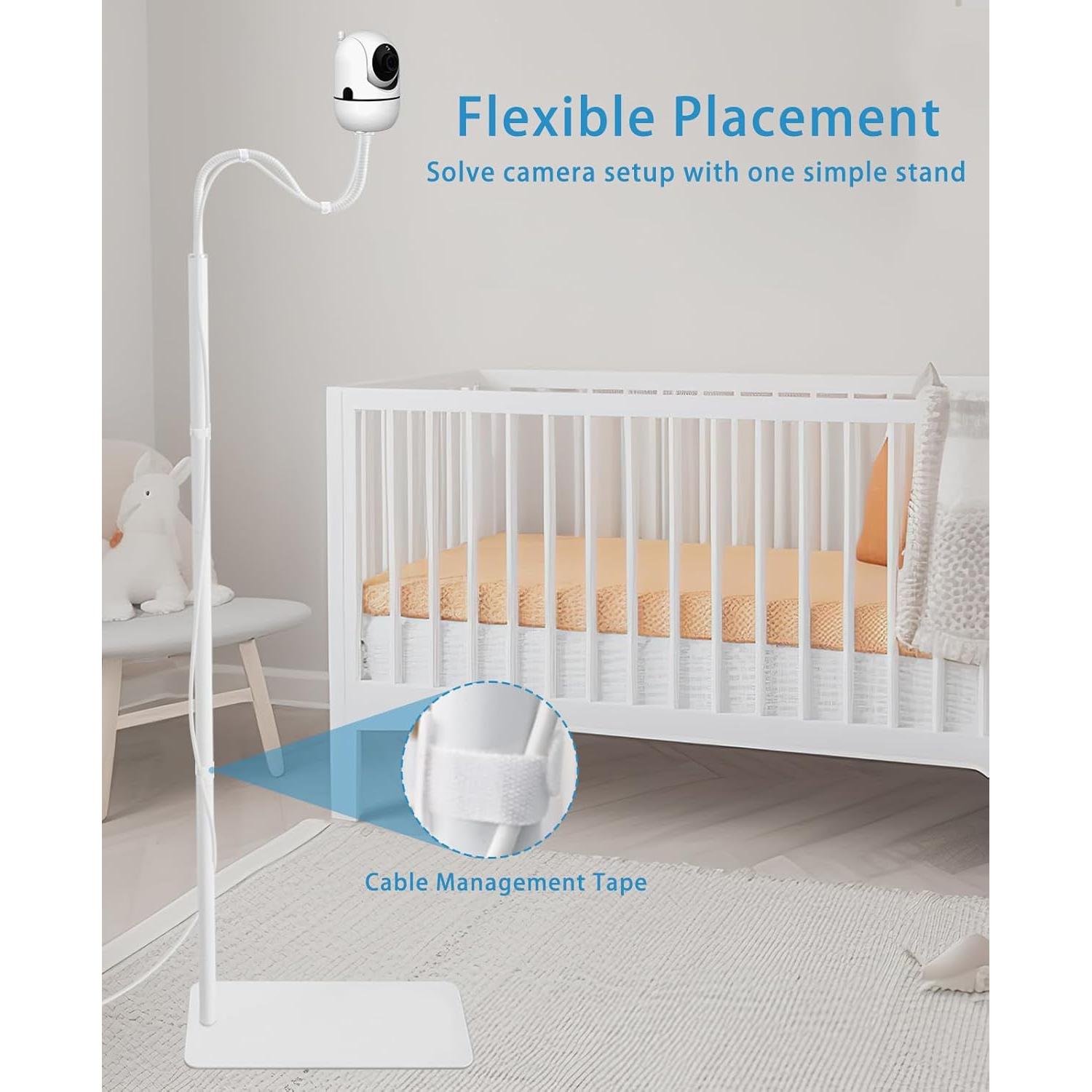 Soporte de Monitor para Bebé VIKOBESS 67" Ajustable Blanco