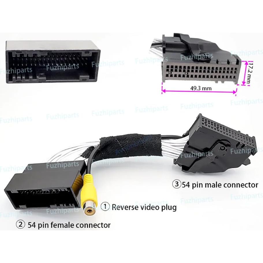 Adaptador de Arnés para Cámara de Respaldo Ford Lincoln SYNC 2/3