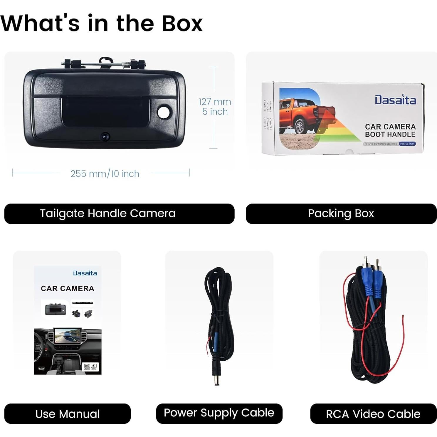 Cámara de Reversa Dasaita 1080P para Chevrolet Silverado 2014-2015