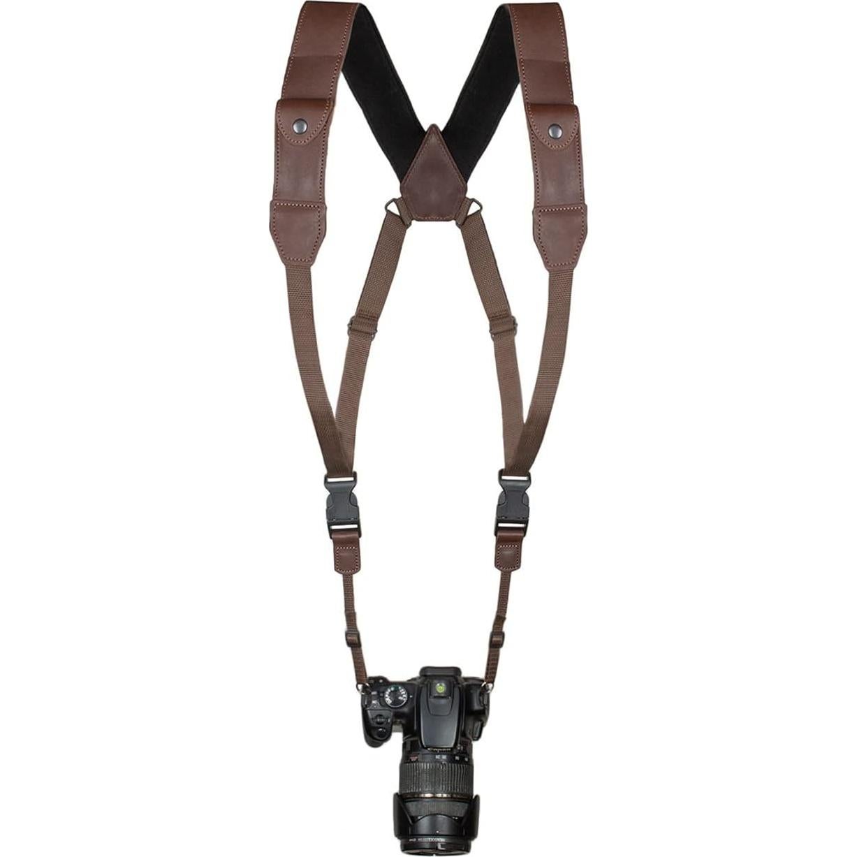 Arnés de Pecho COIRO para Cámara DSLR - Cuero Marrón