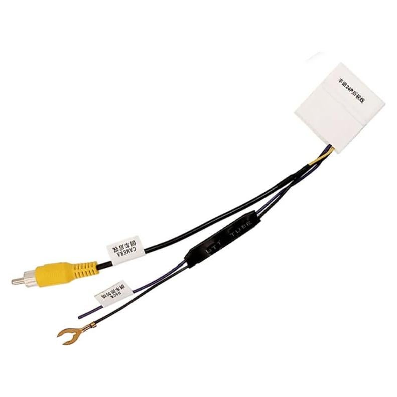 Adaptador de cámara de reversa Wuqueker 24PIN para Toyota