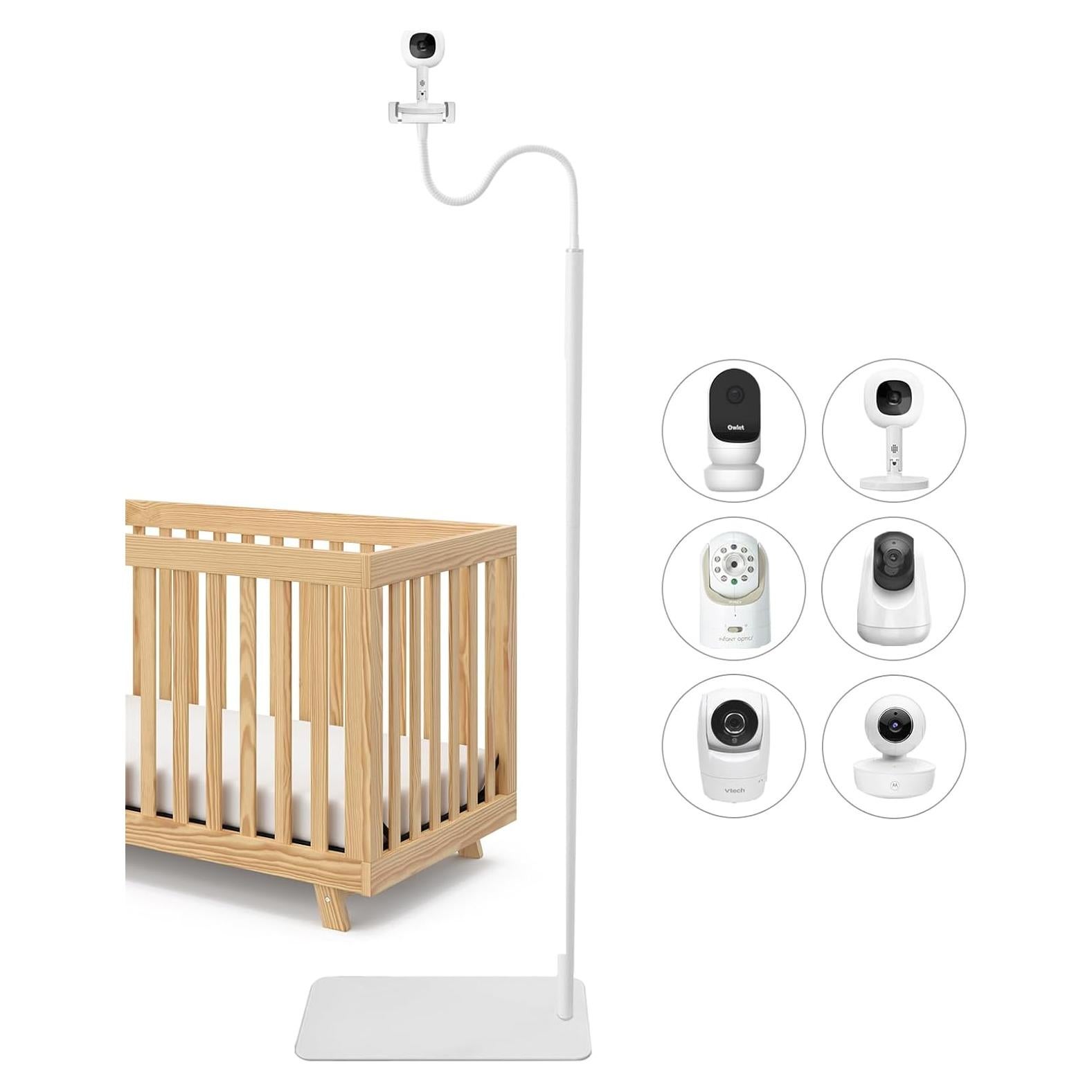 Soporte de Monitor para Bebé VIKOBESS 67" Ajustable Blanco