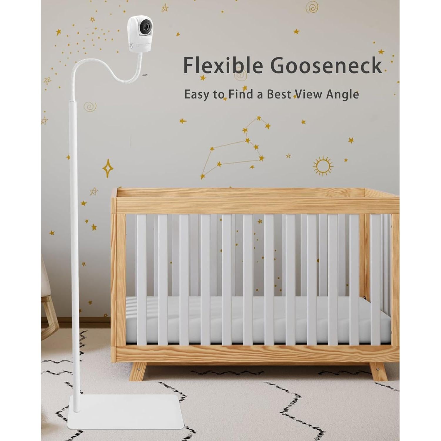 Soporte de Monitor para Bebé VIKOBESS 67" Ajustable Blanco