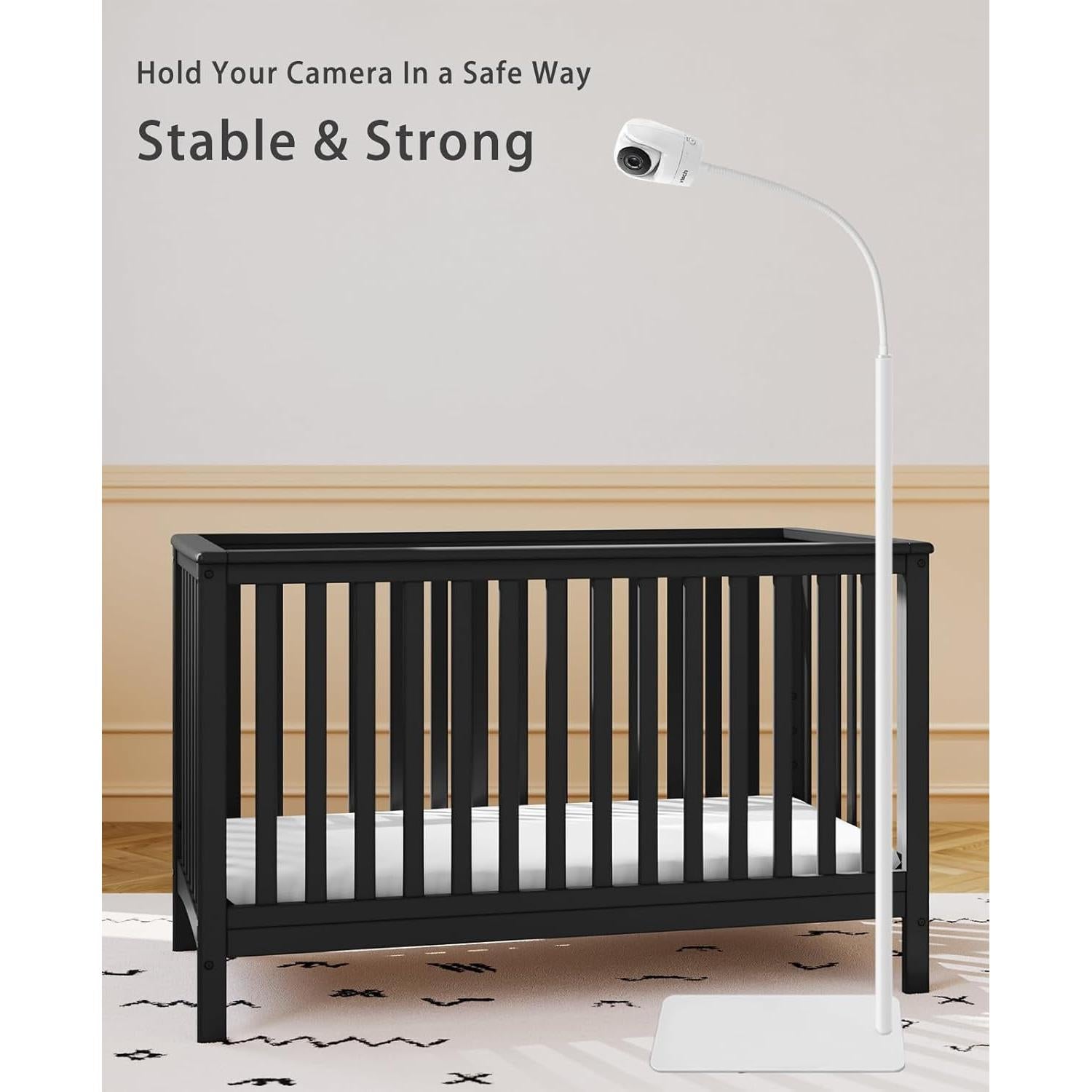 Soporte de Monitor para Bebé VIKOBESS 67" Ajustable Blanco