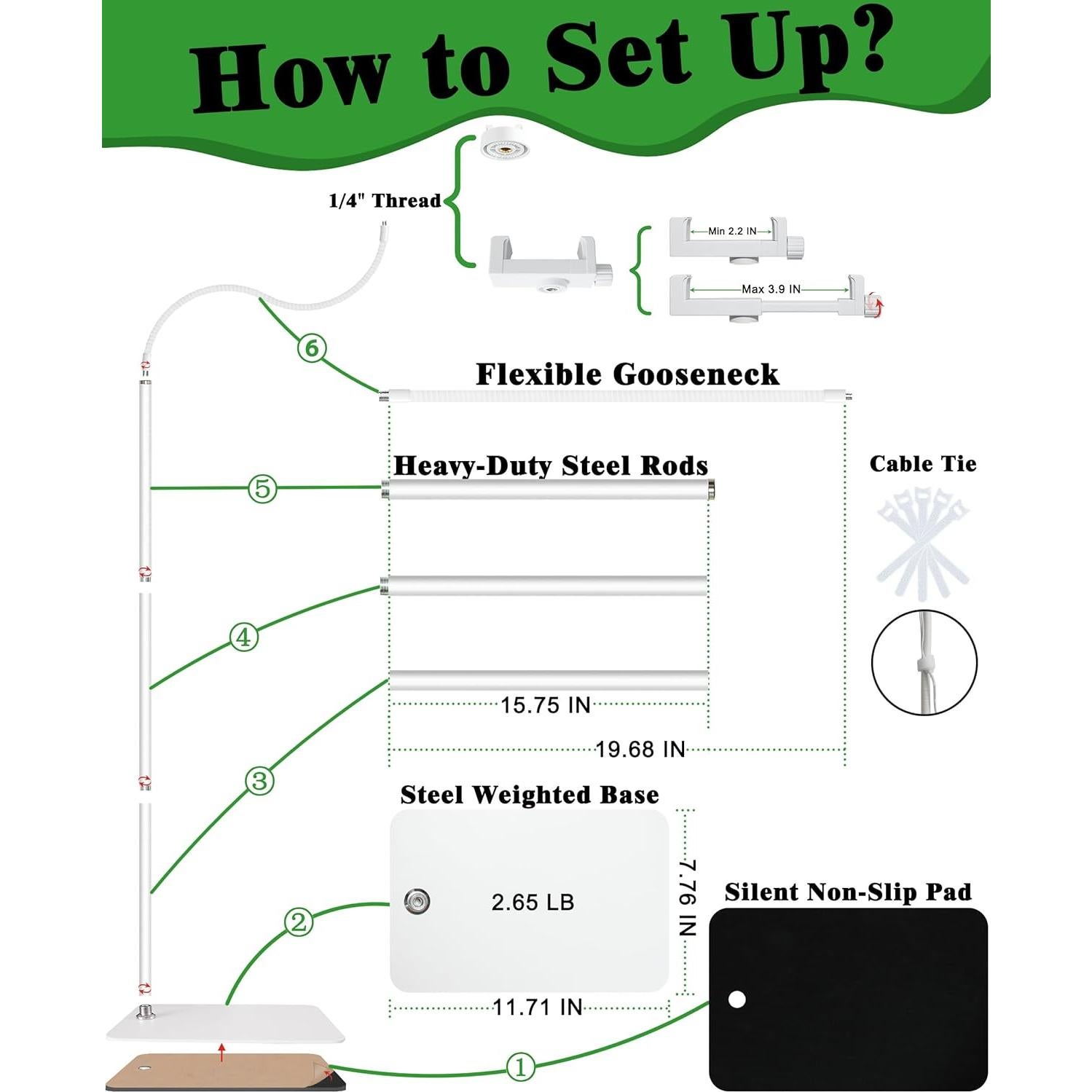 Soporte de Piso Universal Haloera para Monitores de Bebé VTech