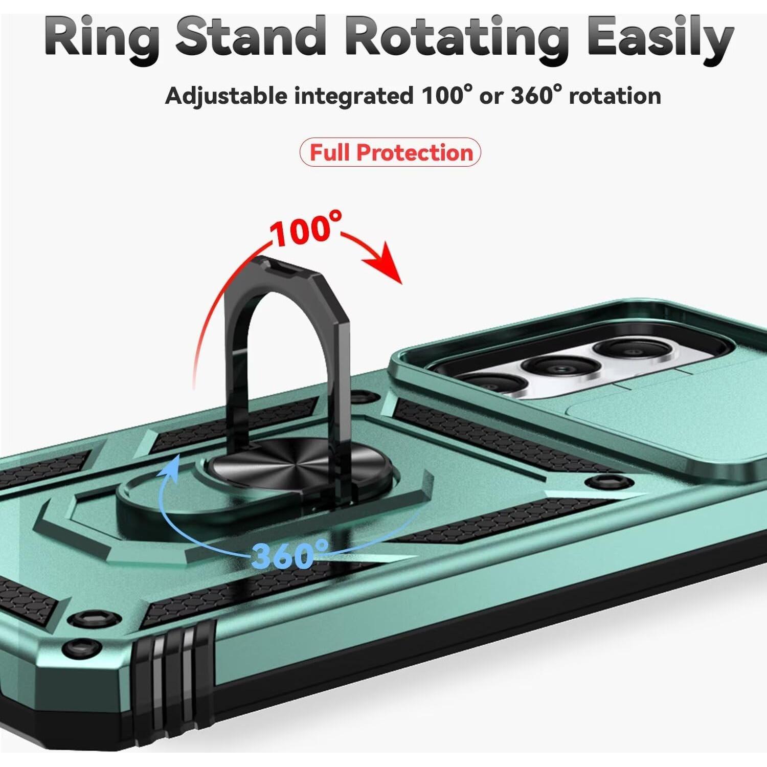 Funda protectora Samsung Galaxy A05S con soporte y vidrio templado