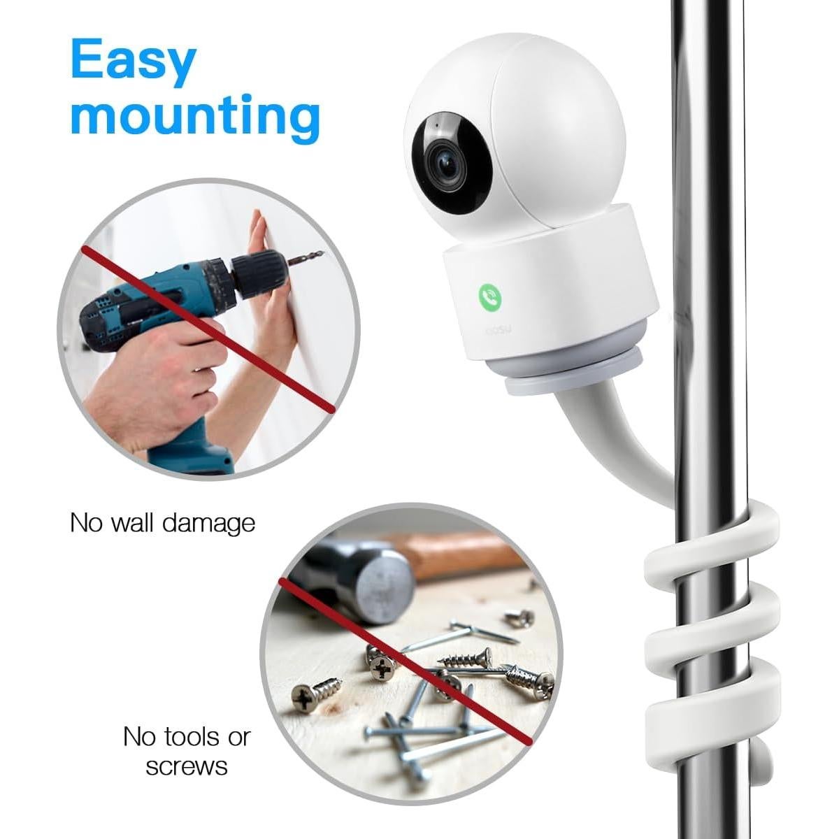 Soporte Flexible de Giro VOMENC para AOSU IndoorCam P1 y Tapo