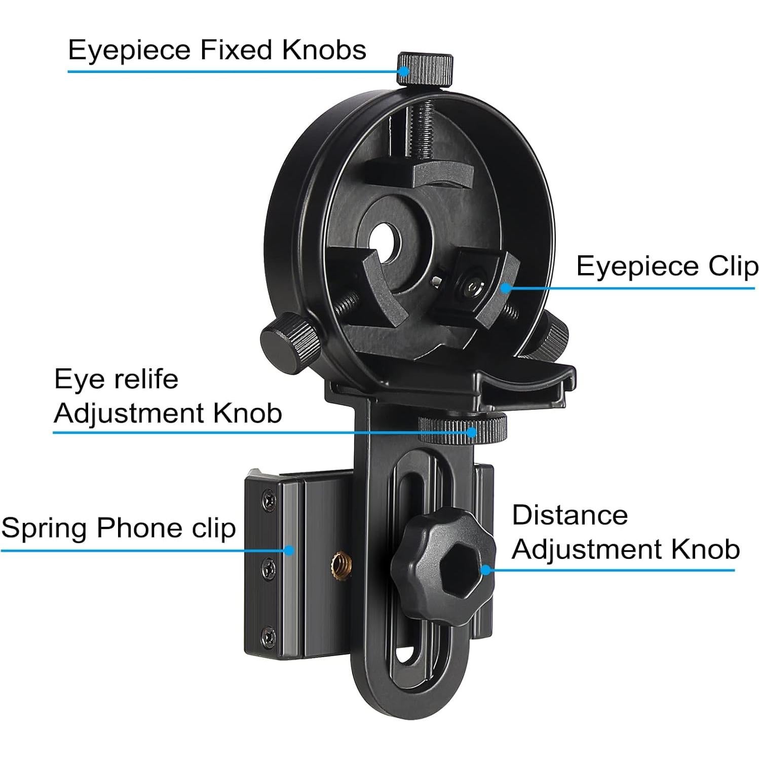 Adaptador de Teléfono para Telescopios y Prismáticos Celticbird