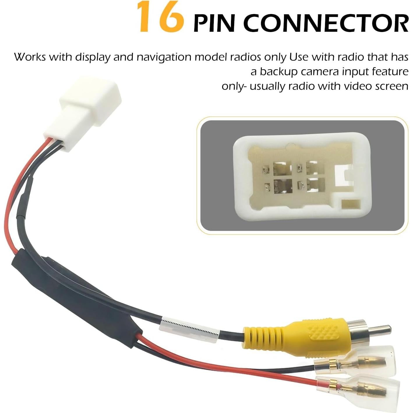 Cable de Conexión de Cámara de Respaldo 4 Pines Arwrilt