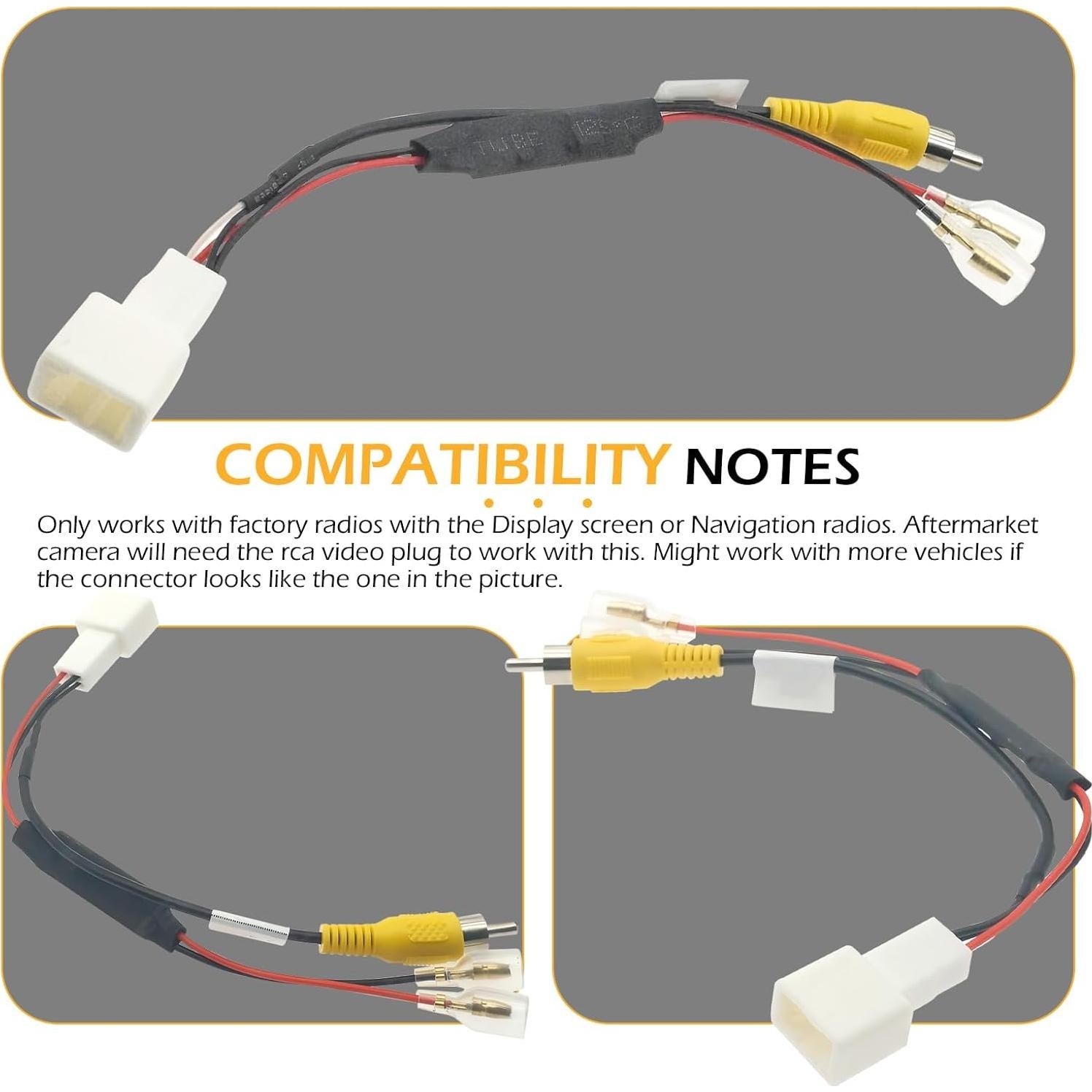 Cable de Conexión de Cámara de Respaldo 4 Pines Arwrilt