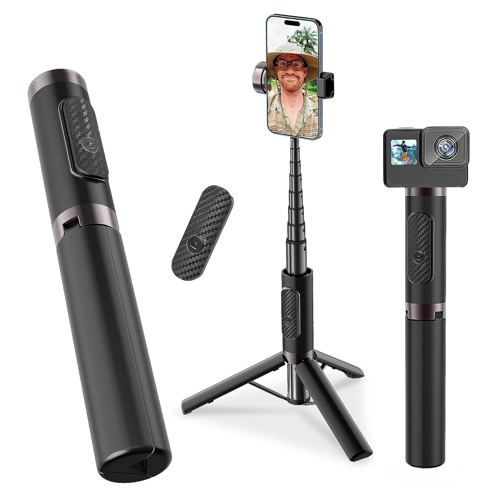 Trípode de Aluminio Plegable pperfcoo para Selfies 83.8 cm