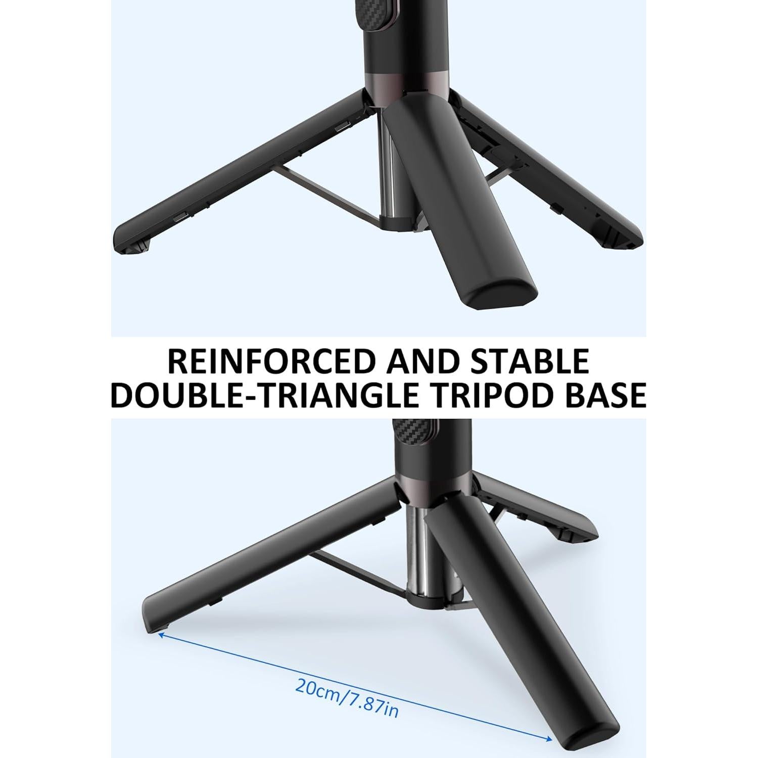 Trípode de Aluminio Plegable pperfcoo para Selfies 83.8 cm