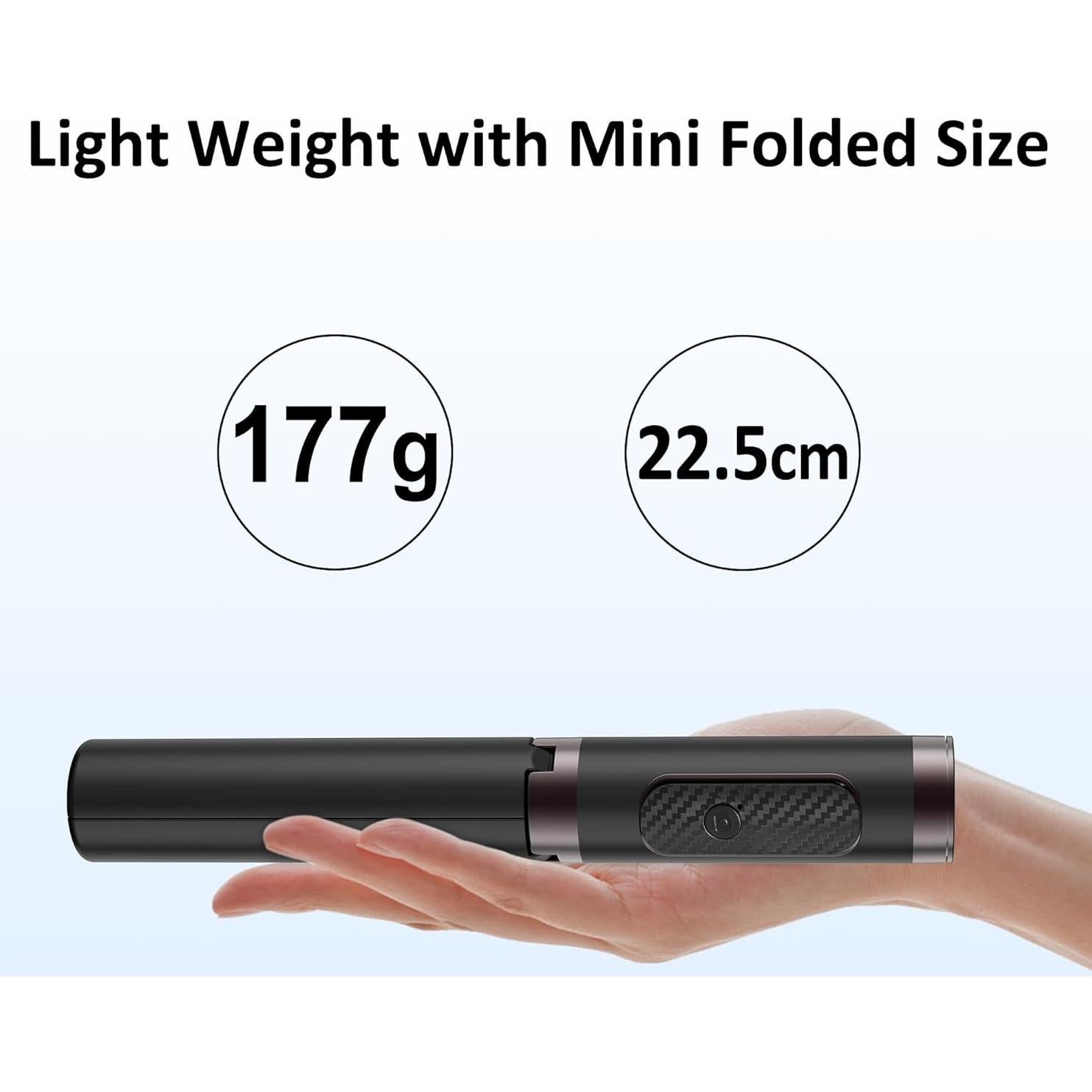 Trípode de Aluminio Plegable pperfcoo para Selfies 83.8 cm